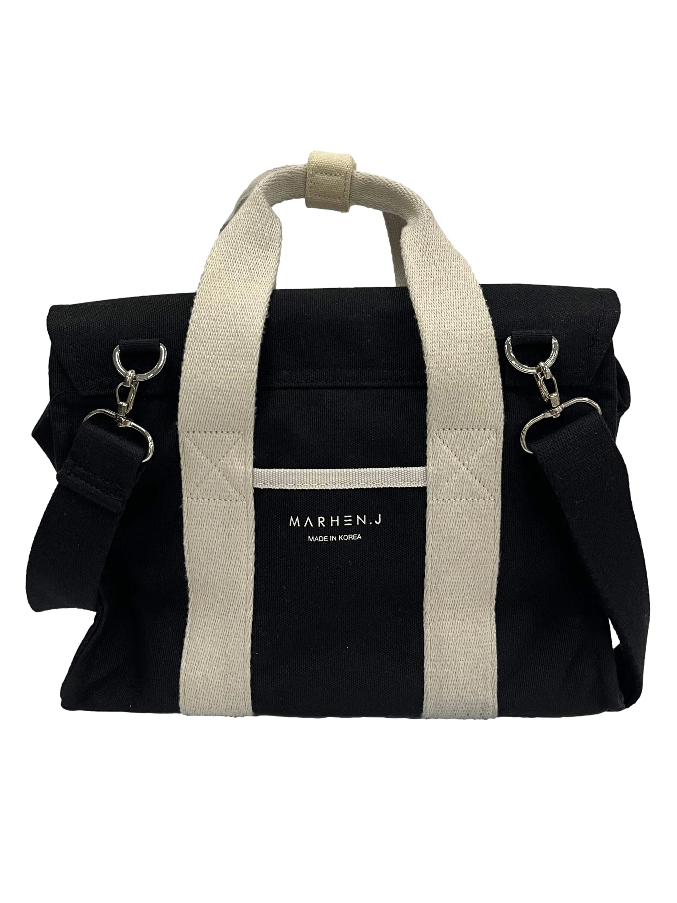 Black Crossbody Bag With Interchangable Straps - Image 2
