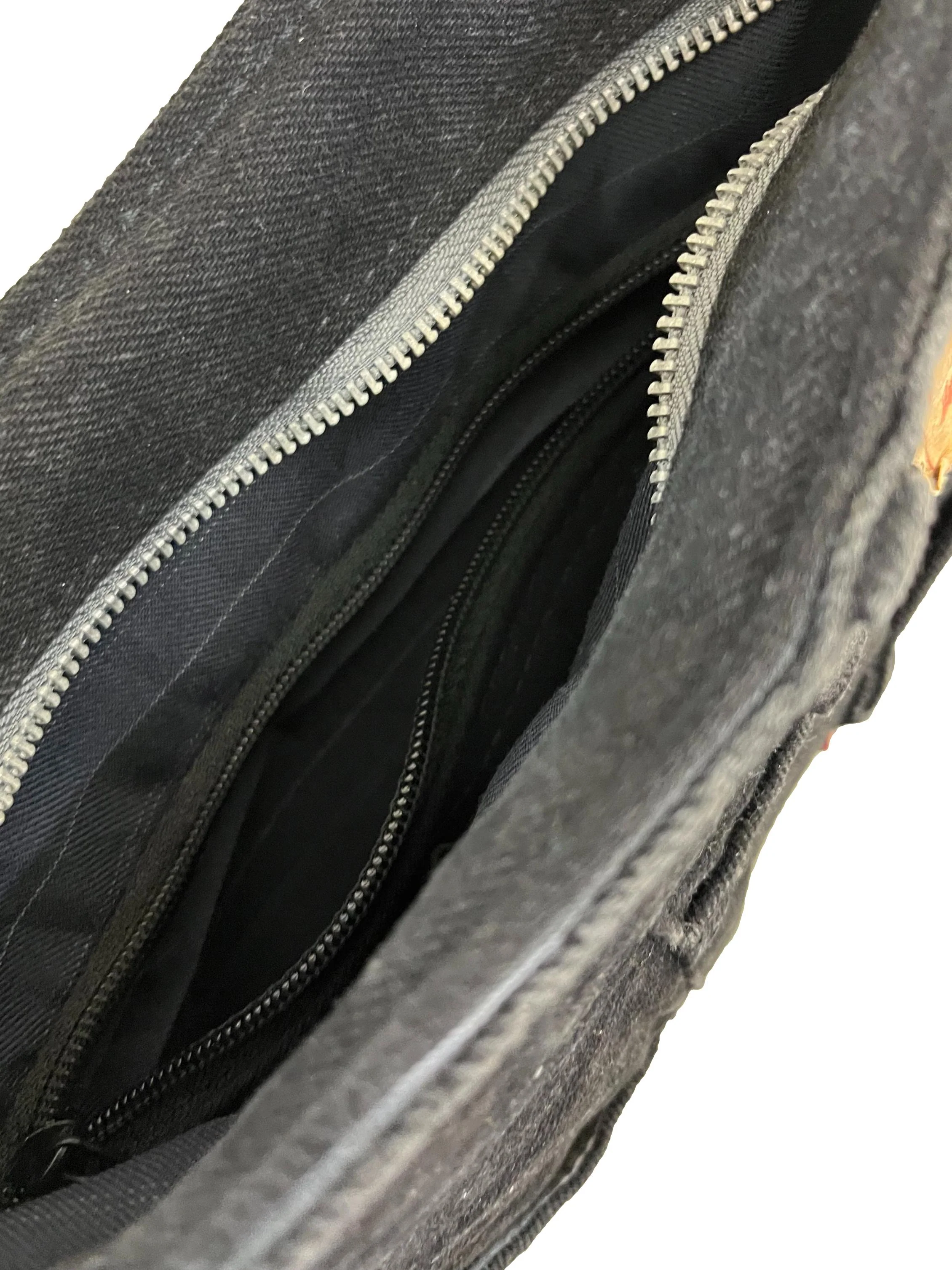 Black Denim Jeans Reworked Handbag - Image 3