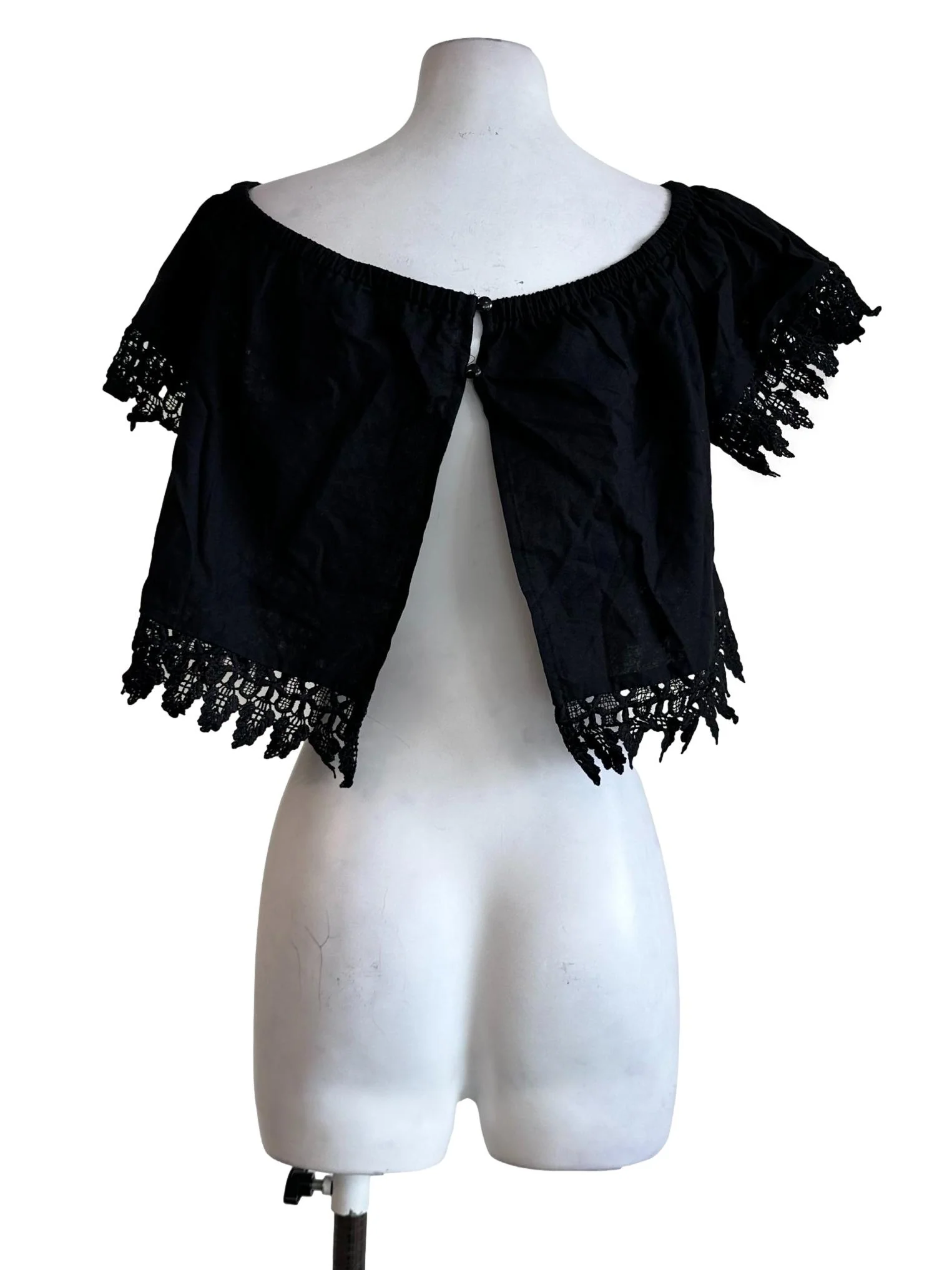 Black Embroidered Pattern Top - Image 2