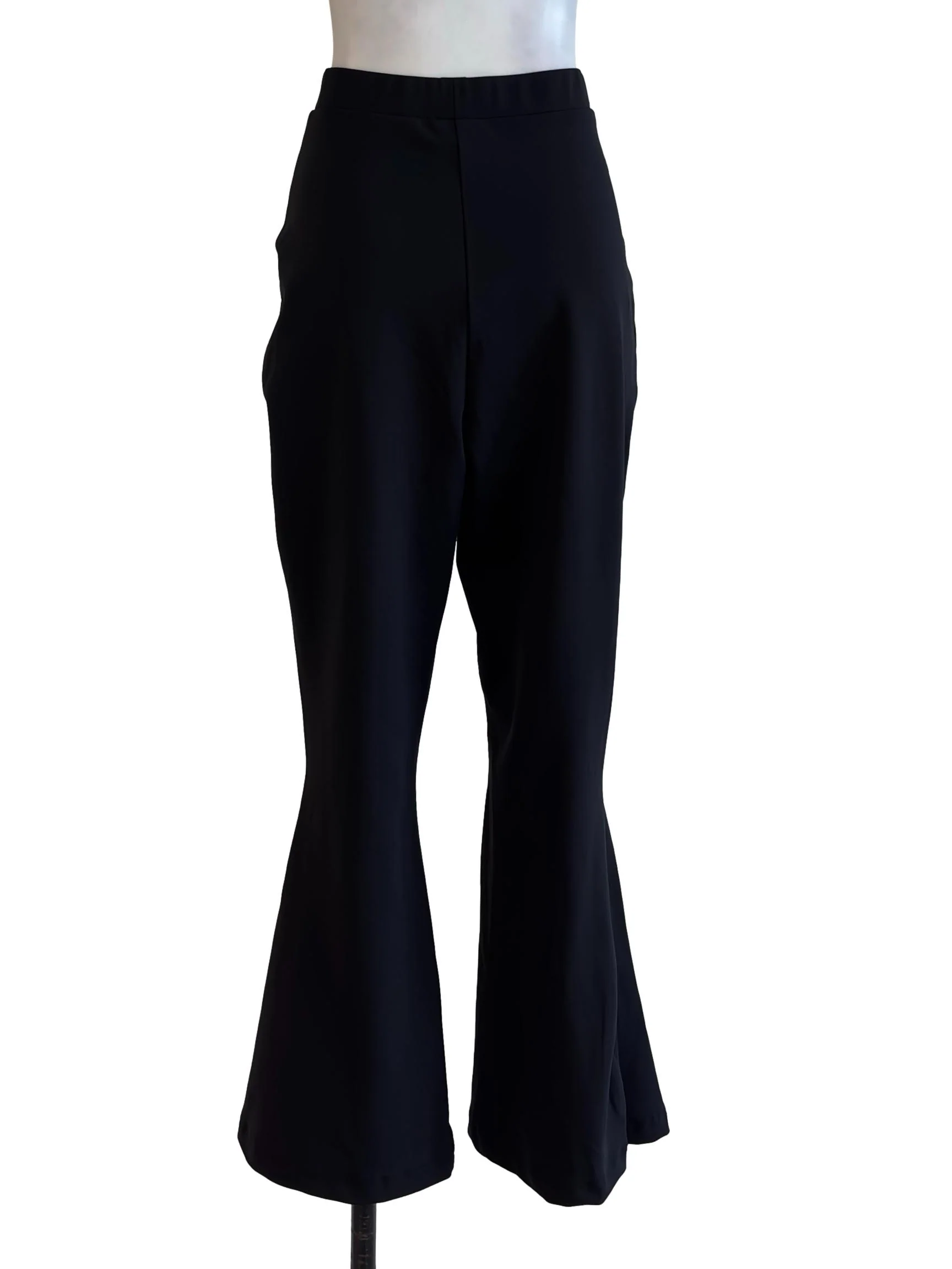 Black Flare Migra Pants - Image 2