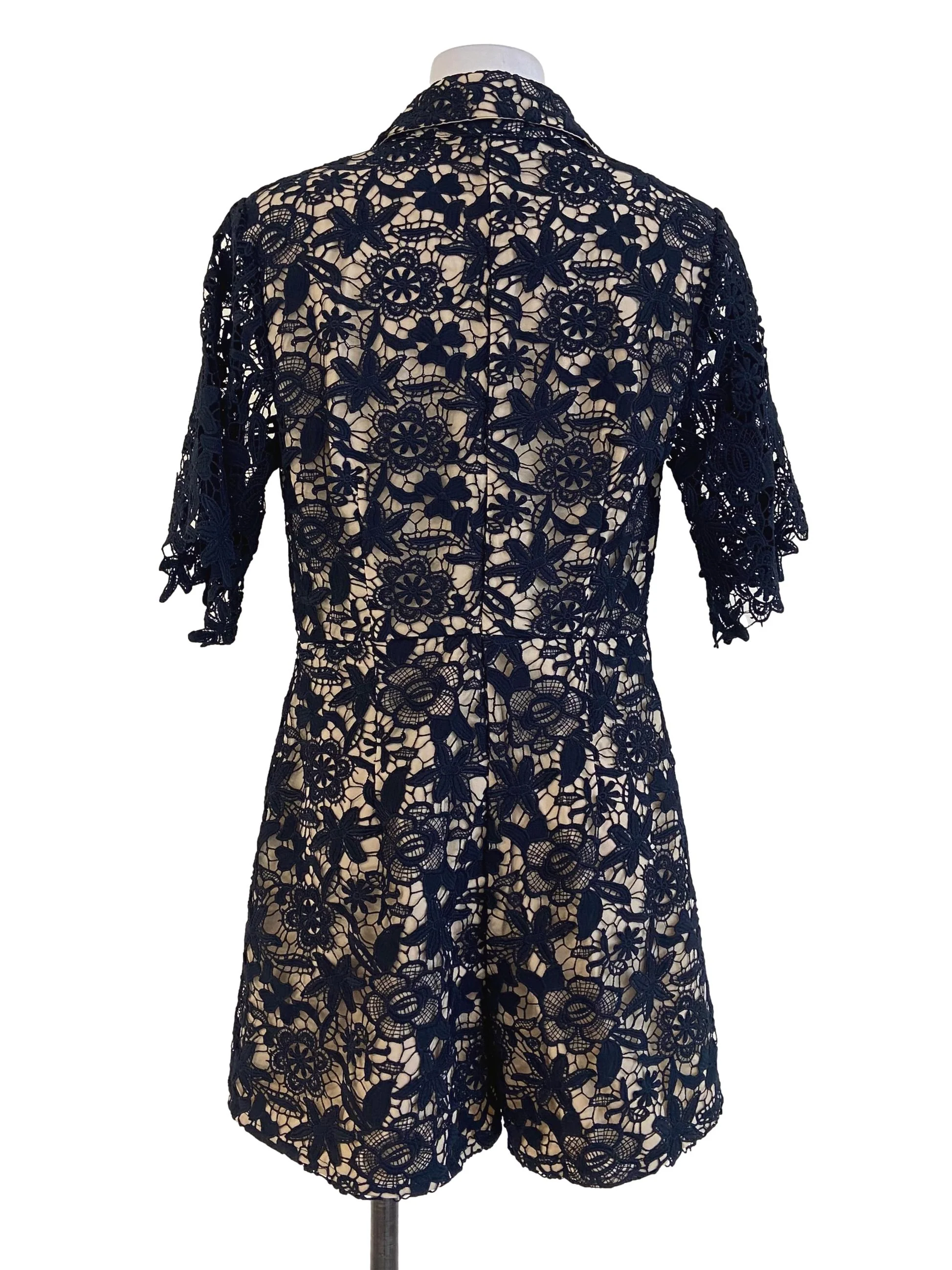 Black Flower Lace Rompers LB - Image 2