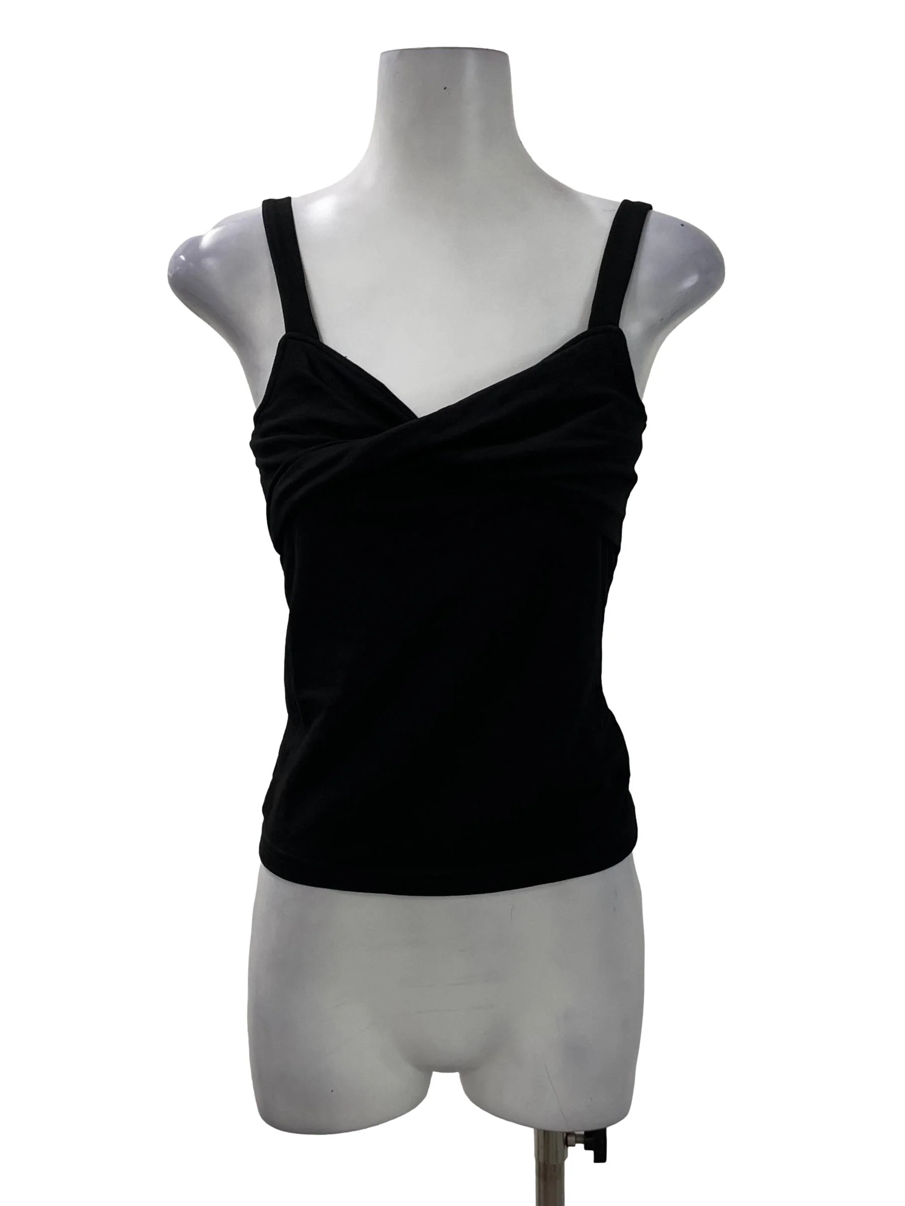 Black Front Twist Top