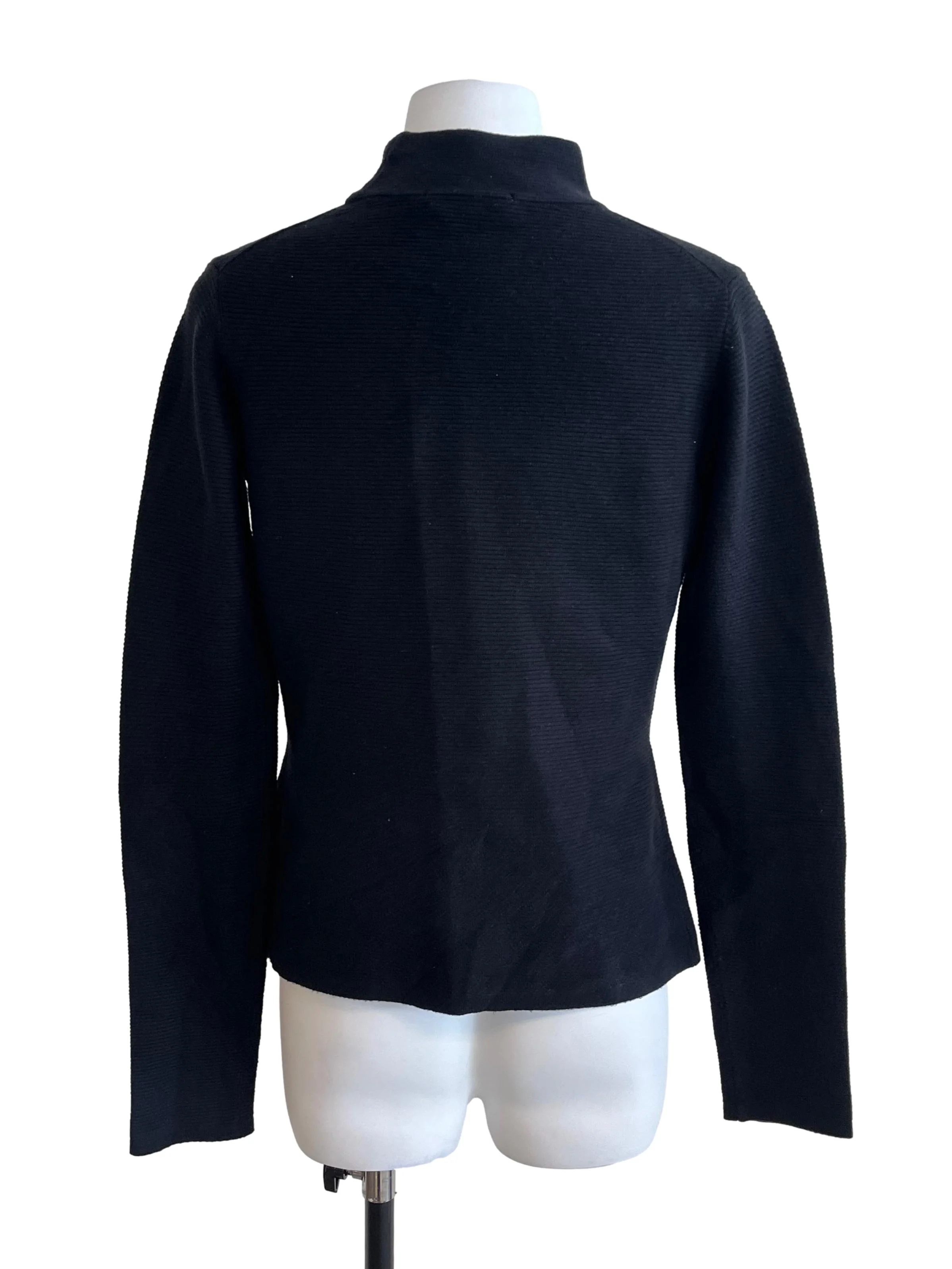 Black High Neck Knitted Top - Image 2