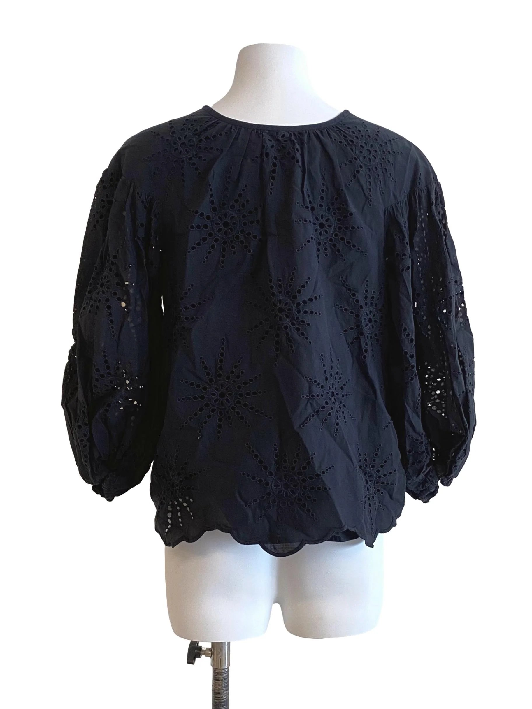 Black Lace Bow Top - Image 2