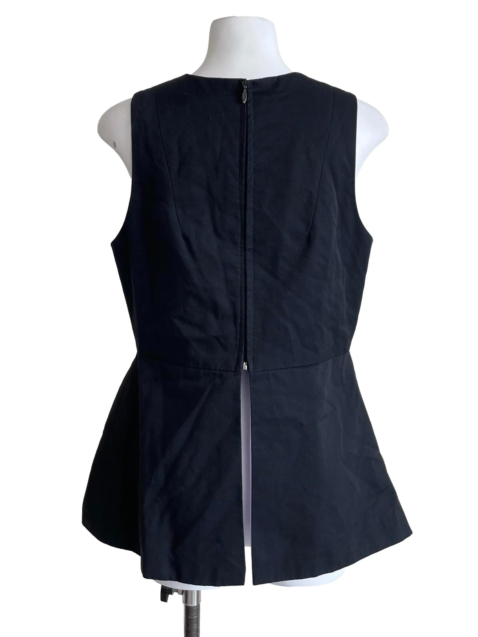 Black & Lavender Peplum Top - Image 2