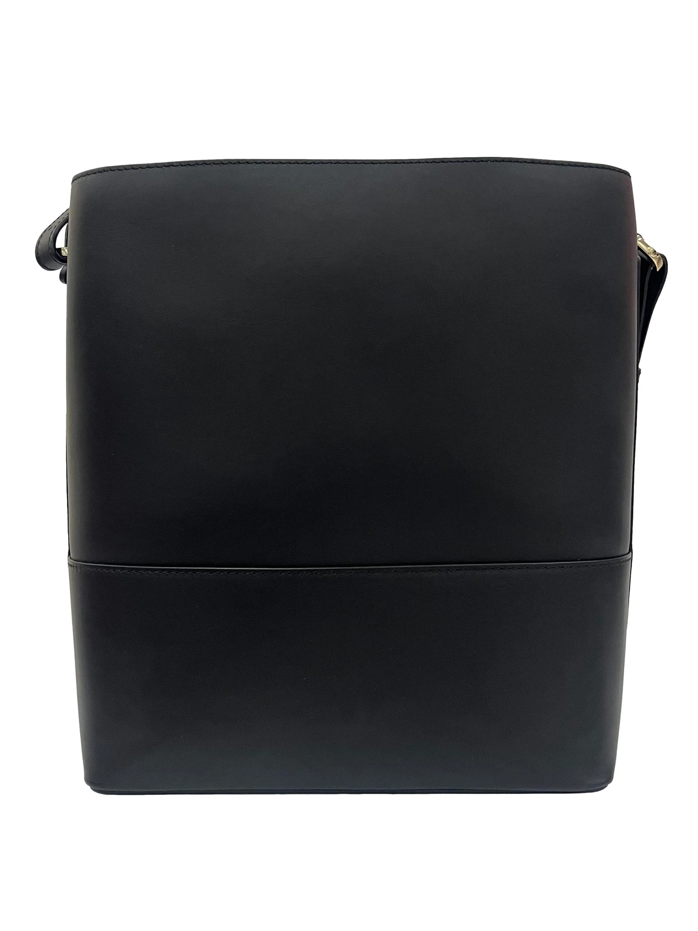 Black Leather Imprint Unikko Tote Bag CSN - Image 2