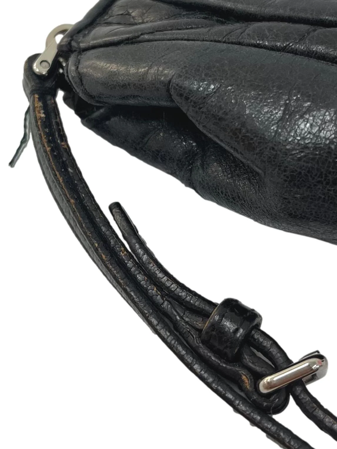 Black Leather Matelasse Clutch CSN - Image 3