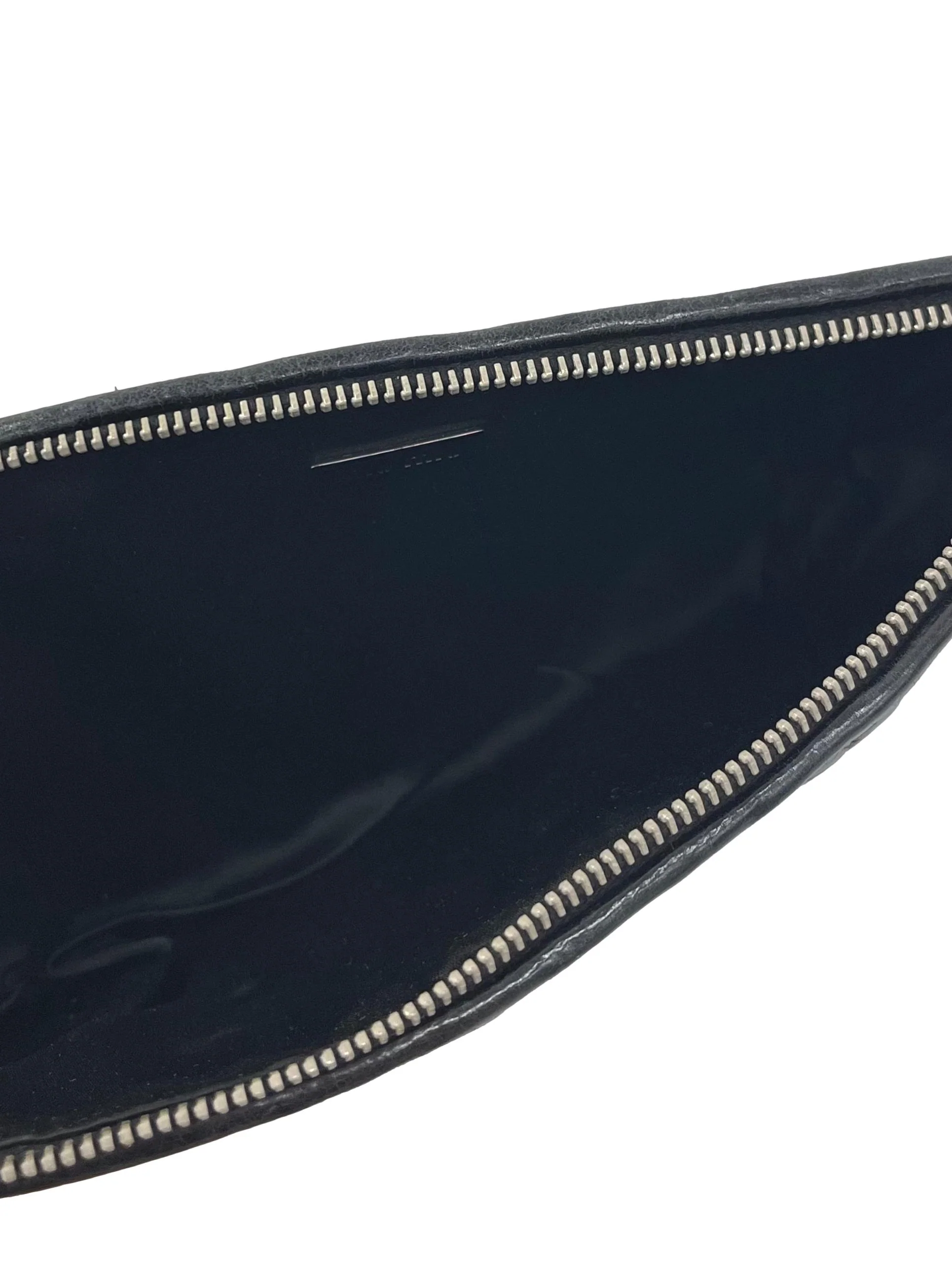 Black Leather Matelasse Clutch CSN - Image 5