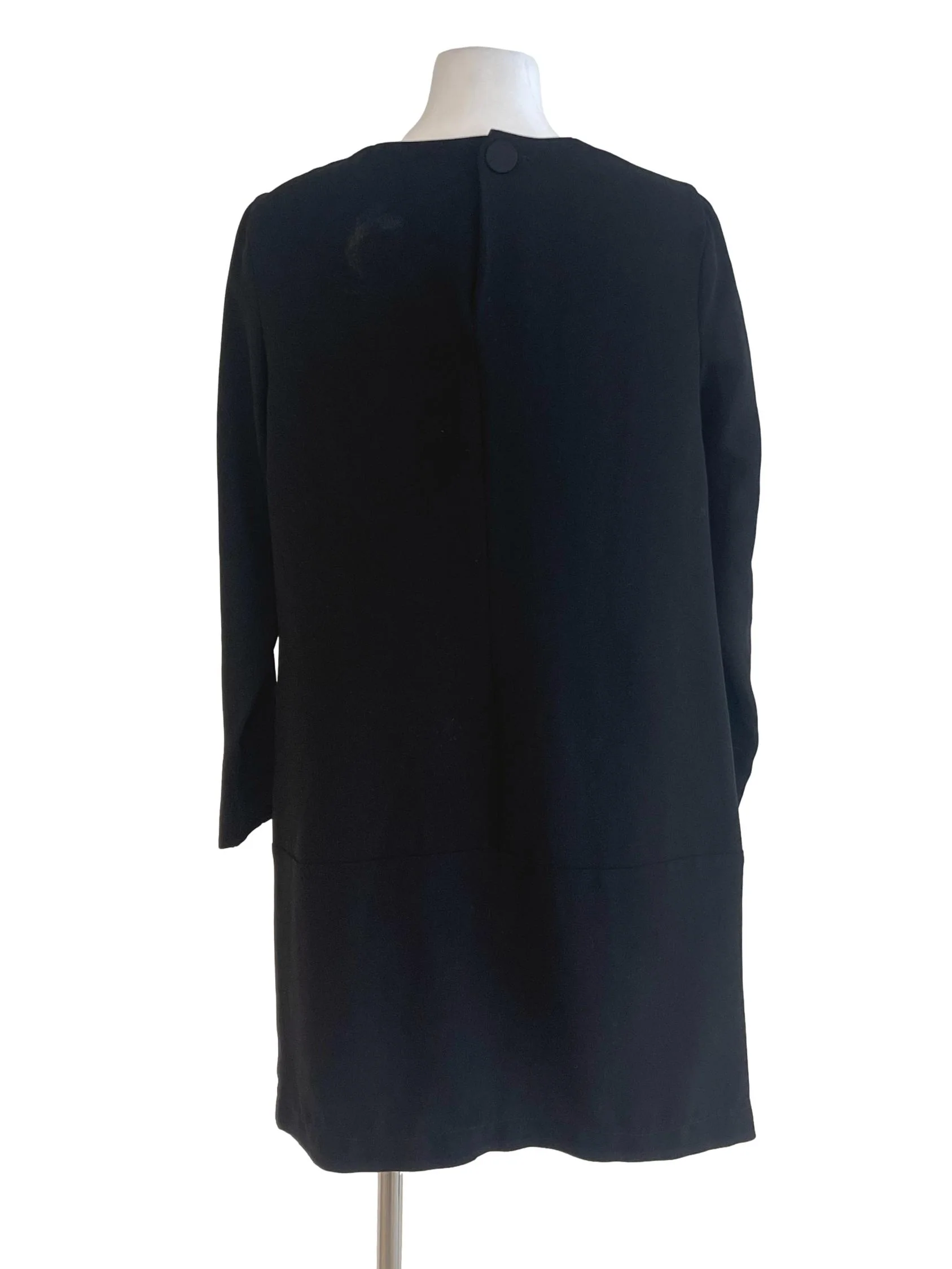 Black Long Sleeve Shift Dress - Image 2