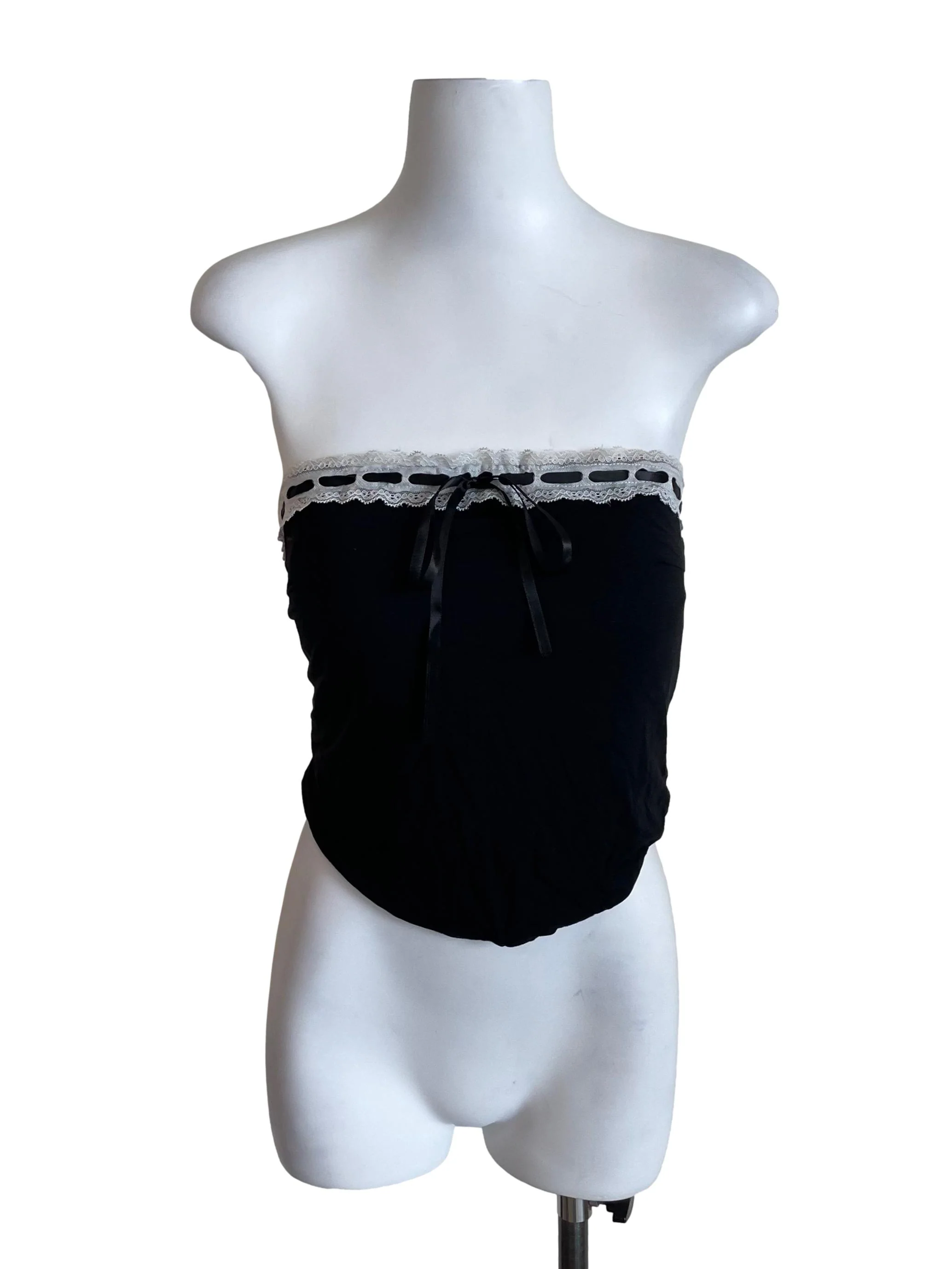 Black Milkmaid Tube Top