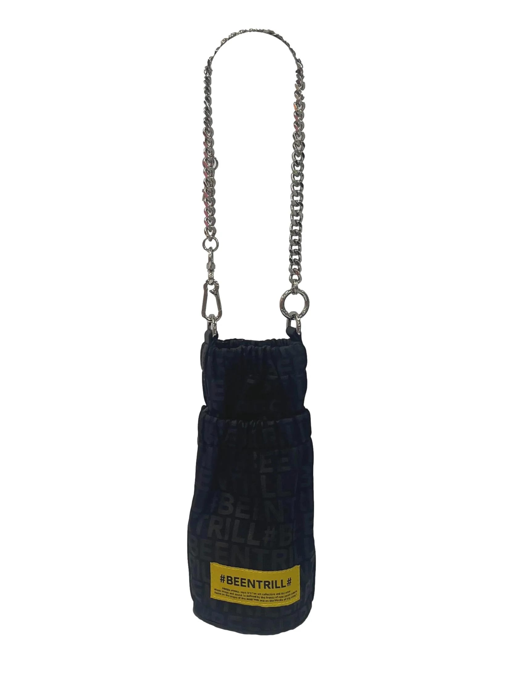 Black Monogram Pouch With Detachable Straps - Image 8