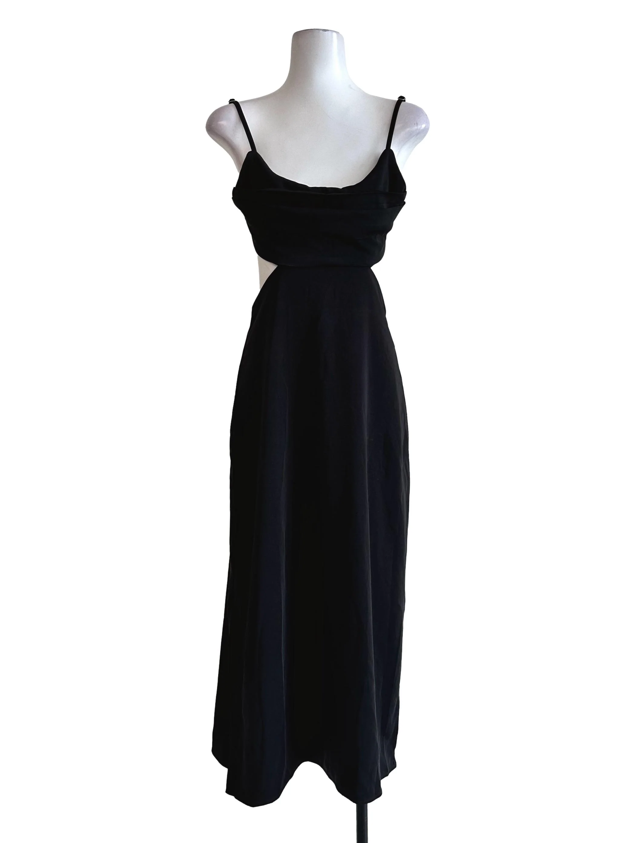 Black Non Padded Sleeveless Dress