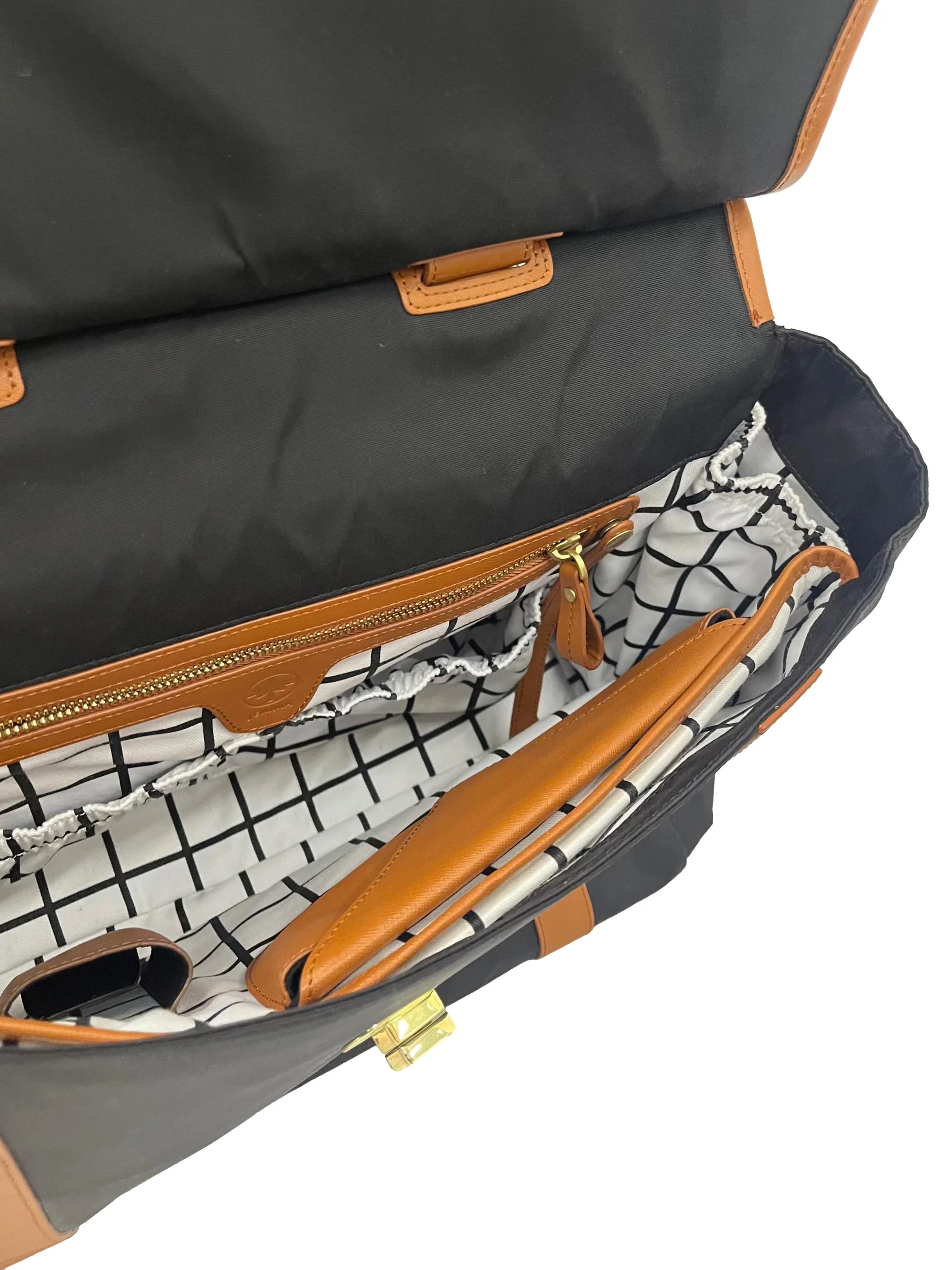 Black Nylon Work/Diaper Bag Backpack With Detachable Straps CSN - Image 7