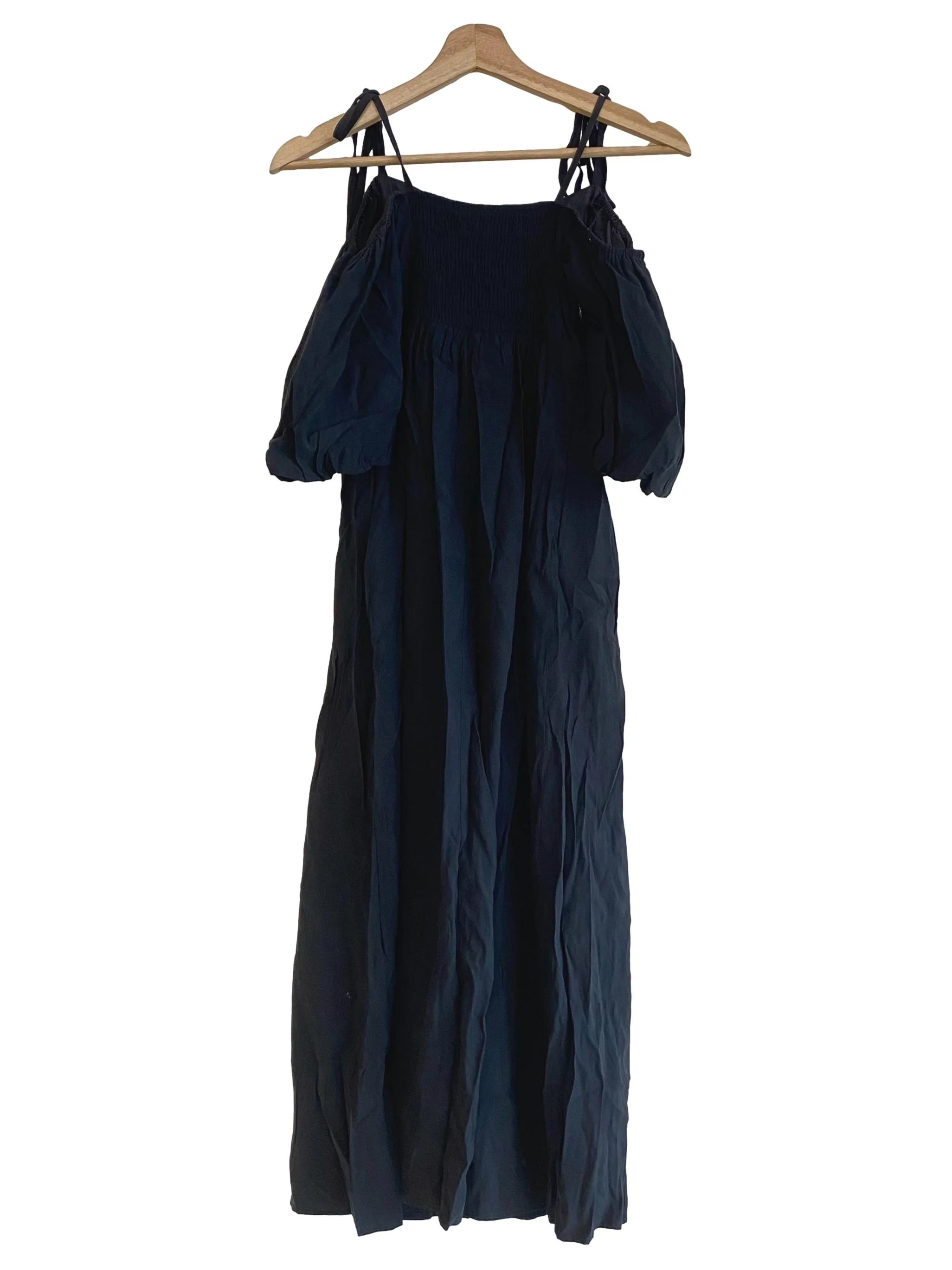 Black Off-Shoulder Maxi Dress - Image 2