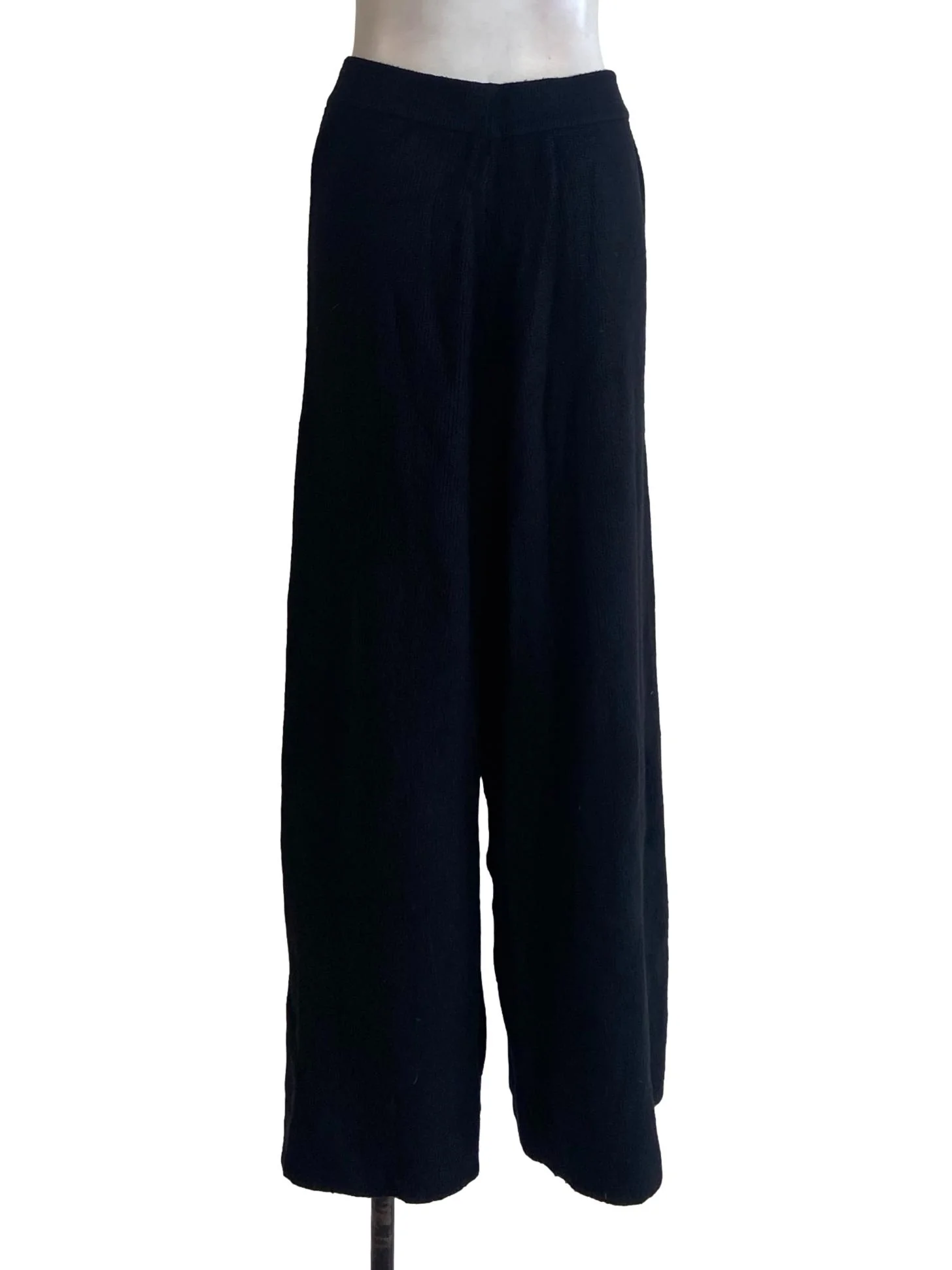 Black Pencil Stripe Pants - Image 2