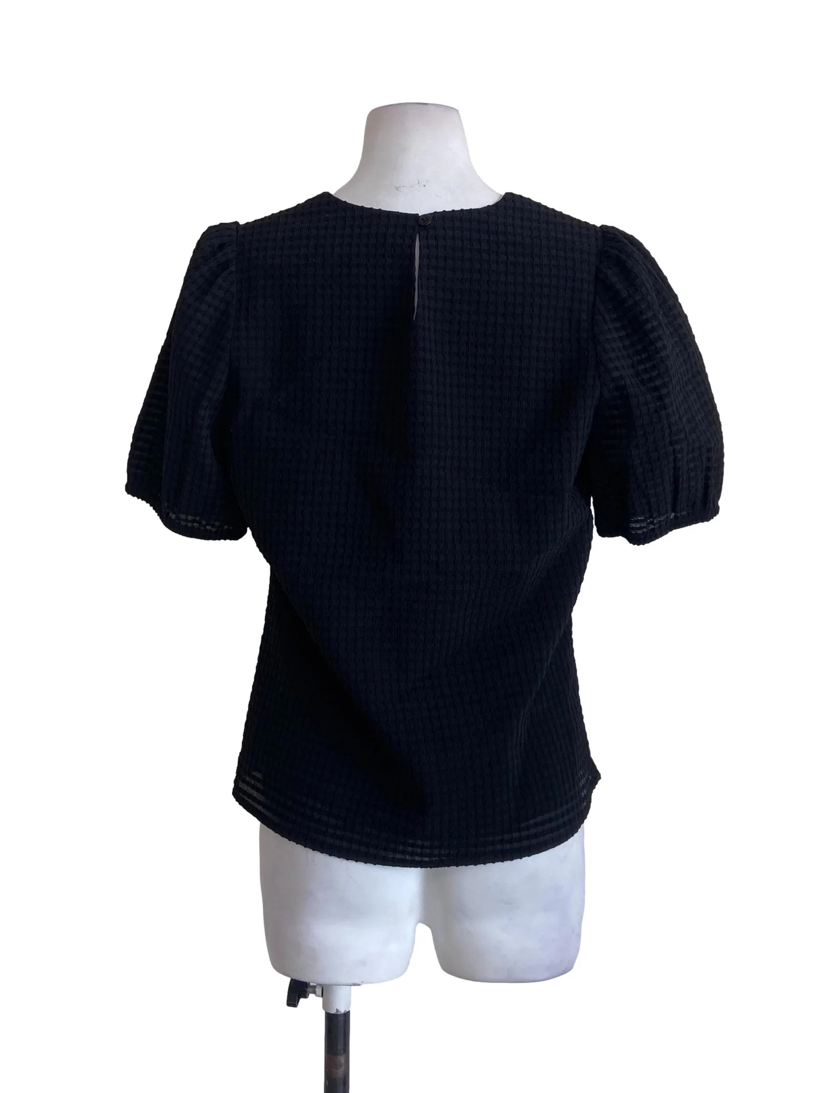 Black & Plaid Blouse - Image 2