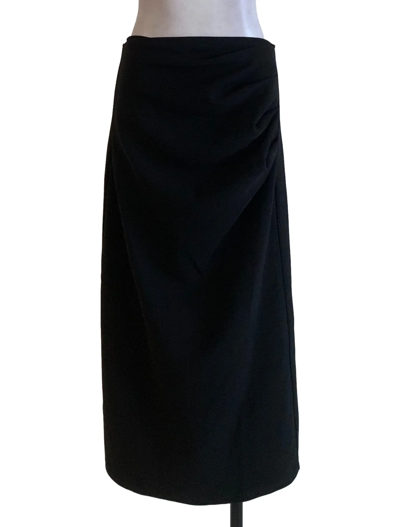 Black Plain Pencil Skirt