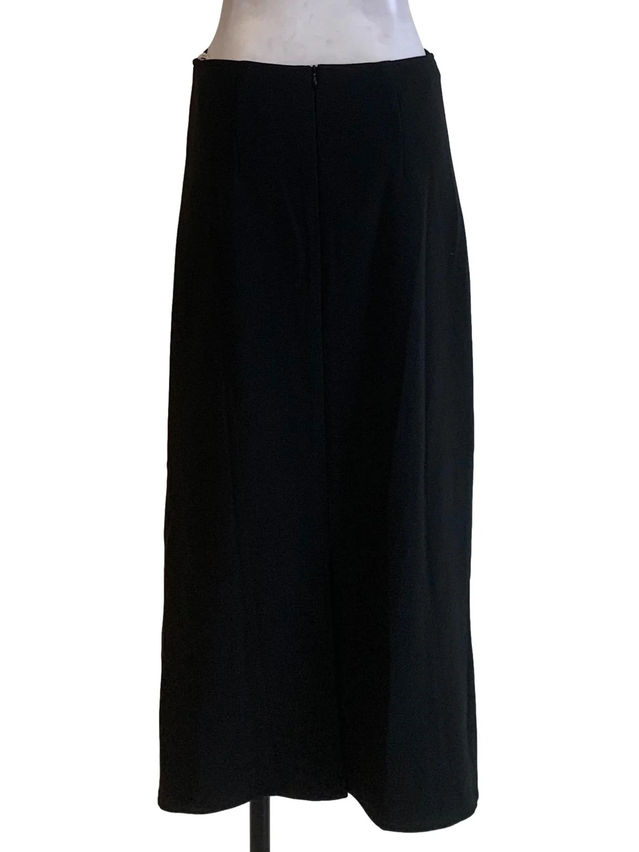 Black Plain Pencil Skirt - Image 2