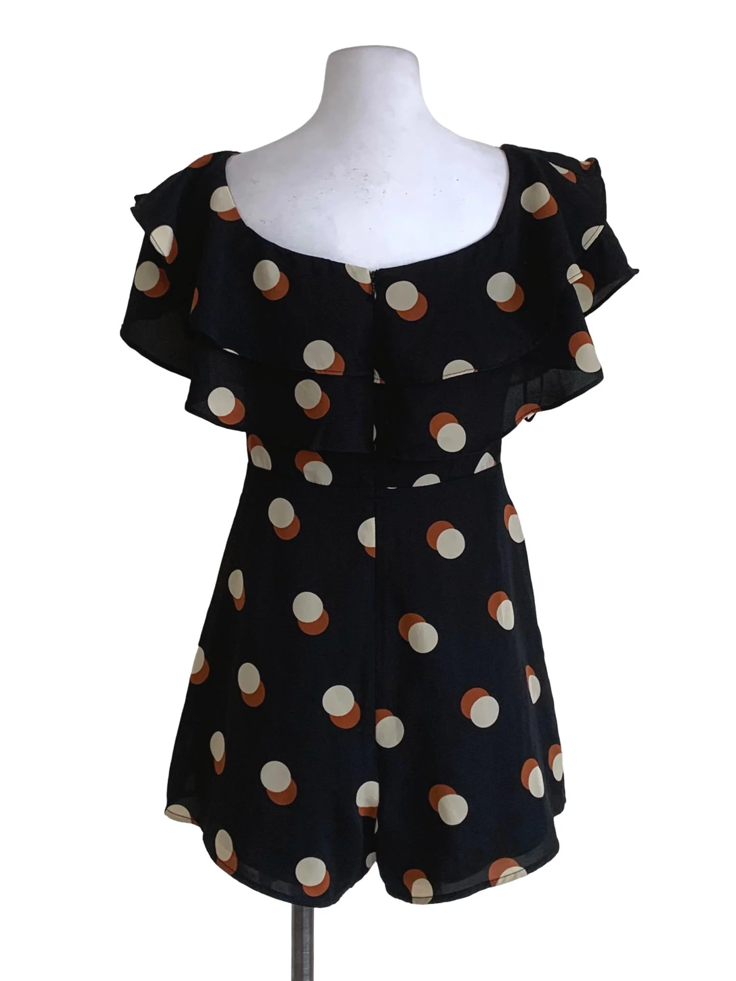 Black Polka Dots Romper - Image 2