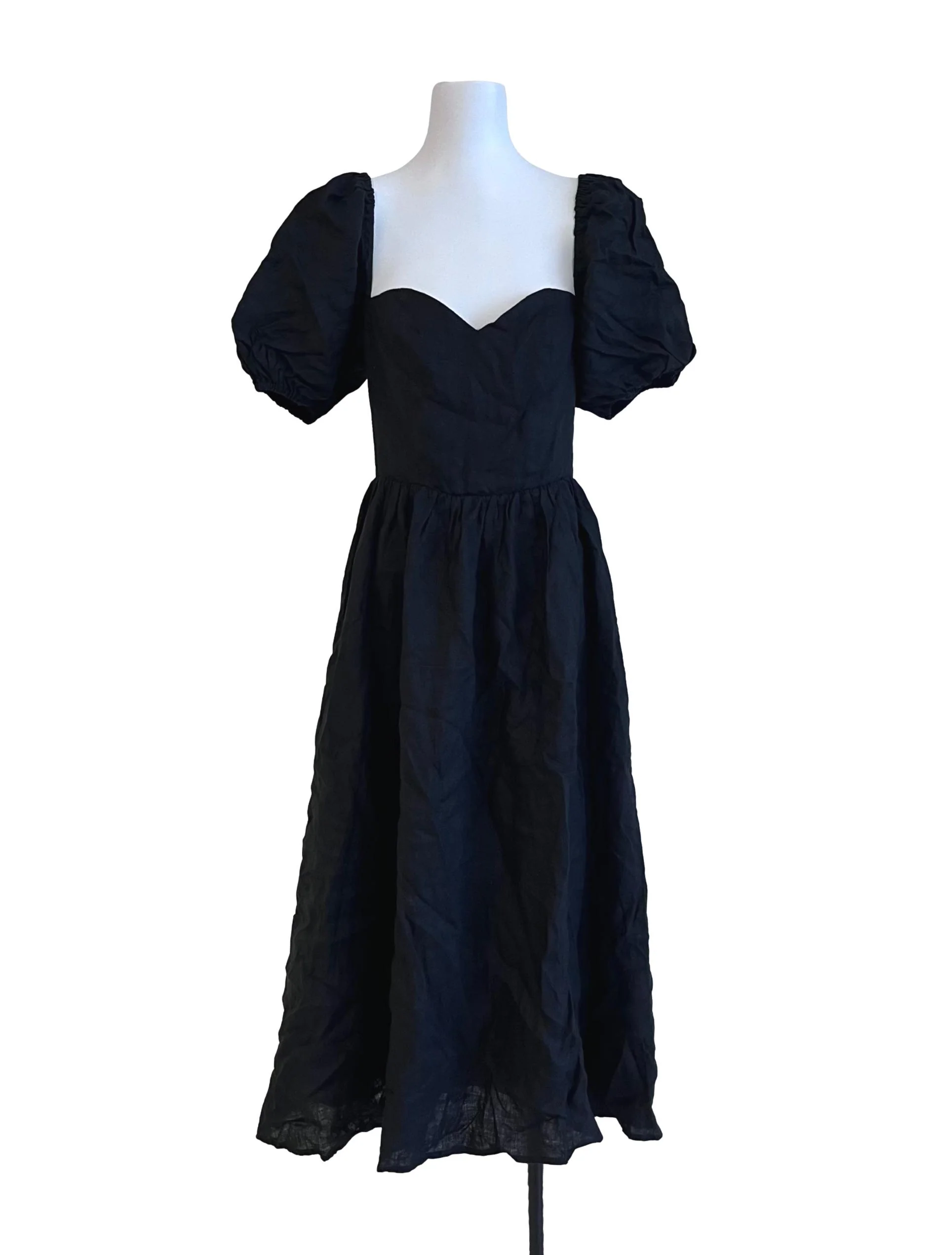 Black Queen Anne Midi Dress CM
