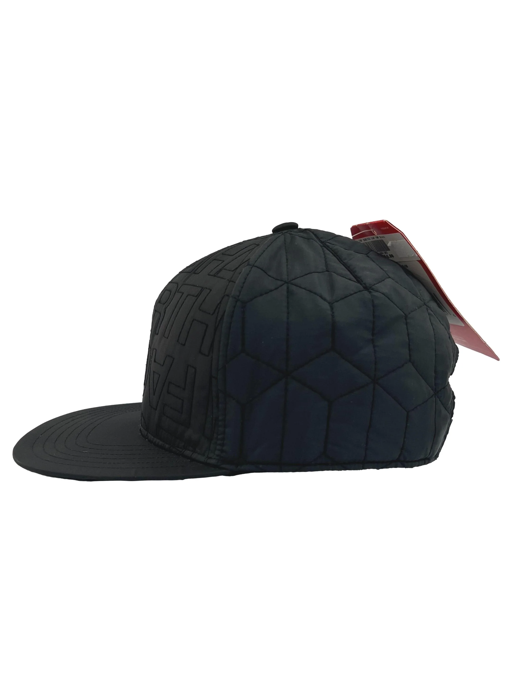 Black Quilted Cap - Image 2