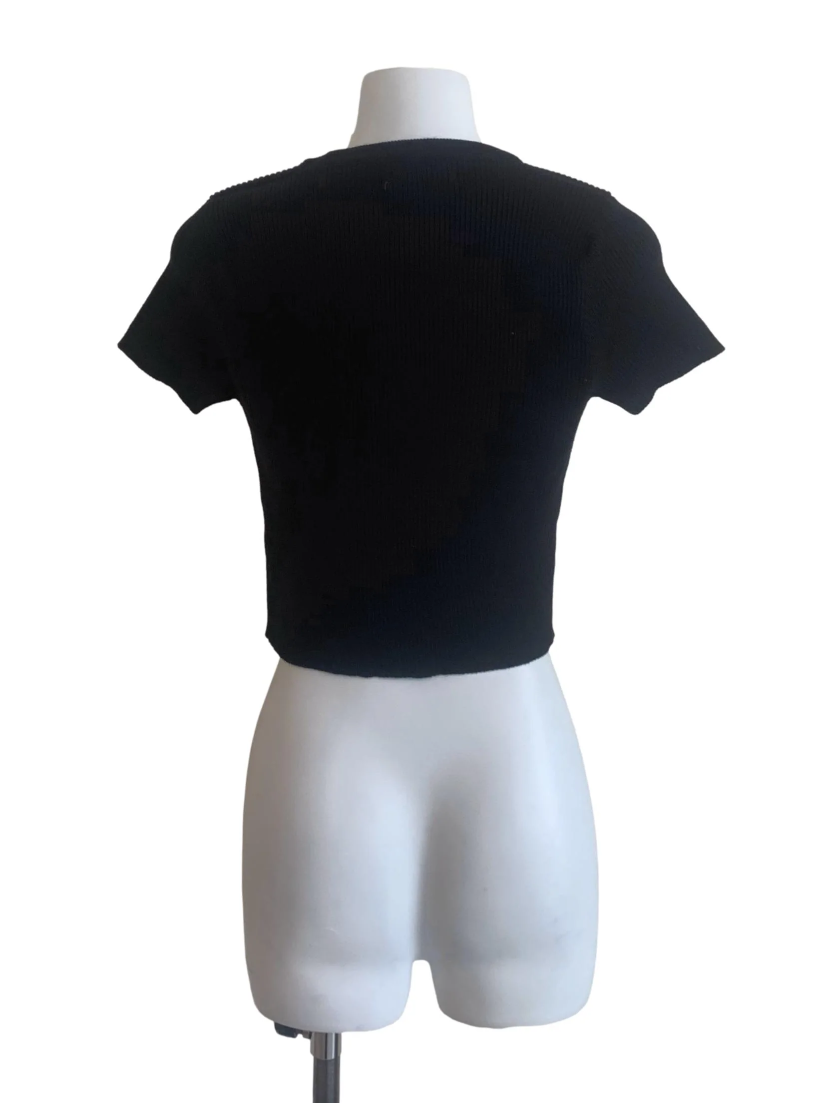 Black Round Neck Top - Image 2
