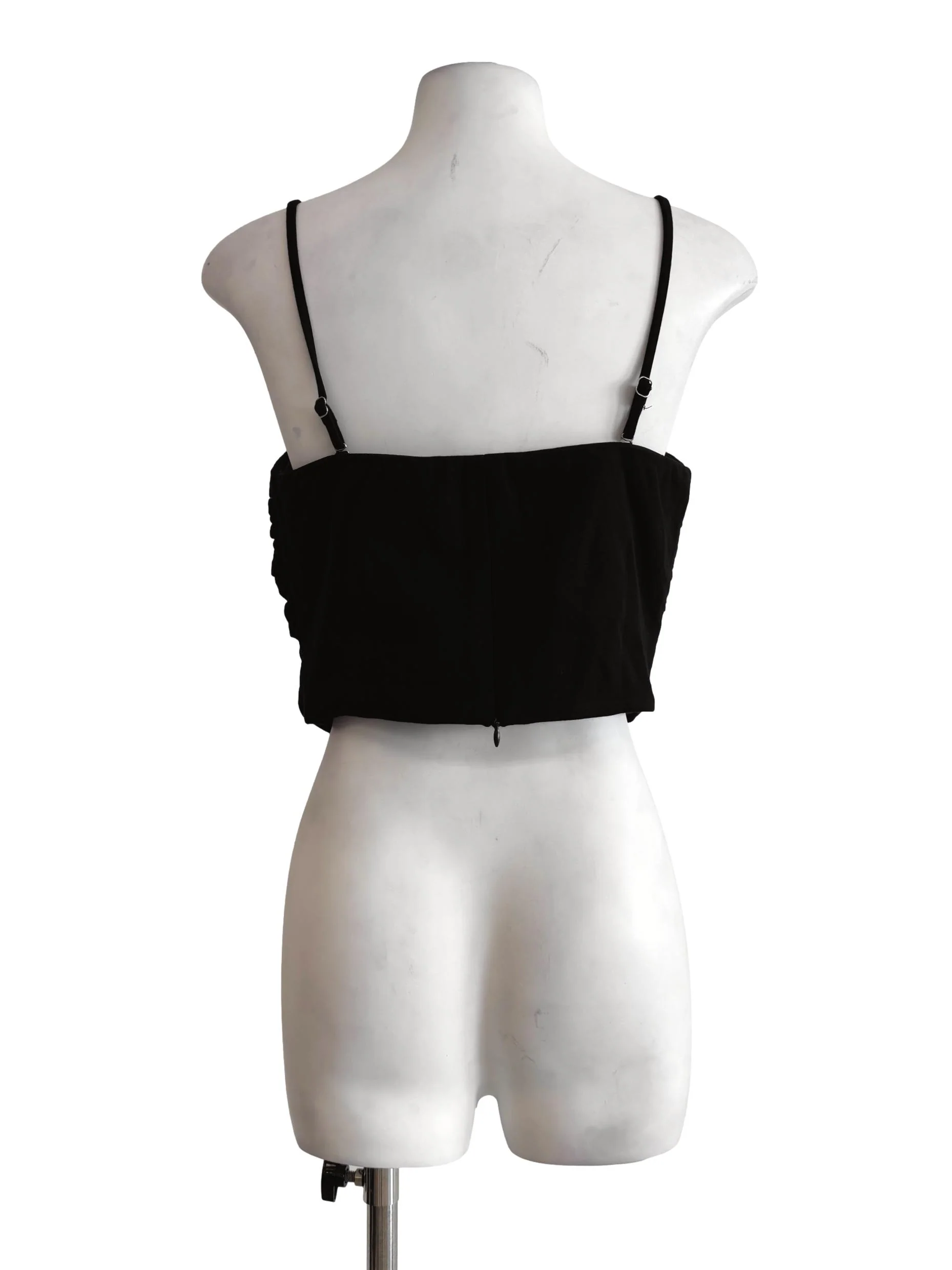 Black Ruched Camisole - Image 2