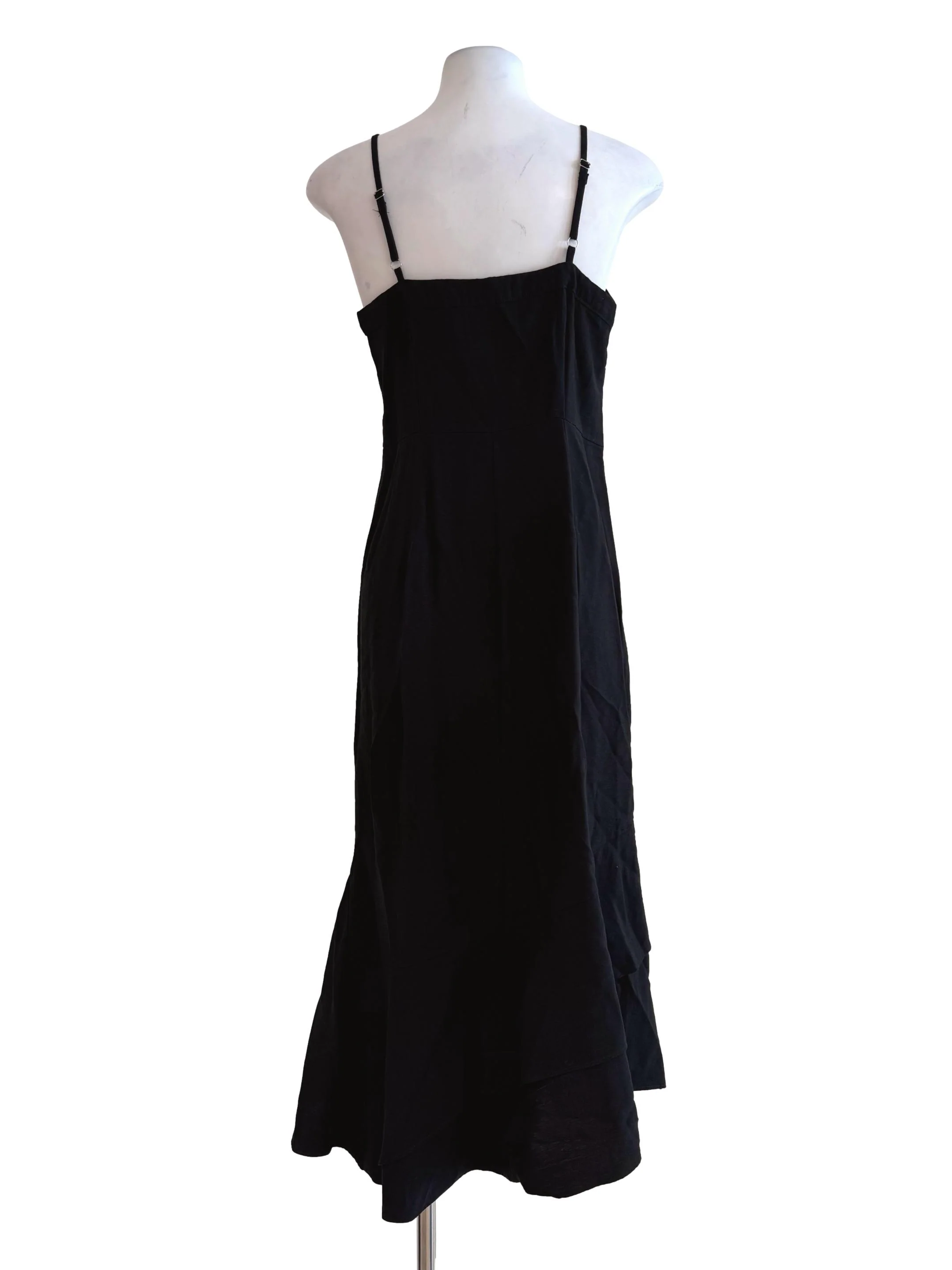 Black Ruffle Sleeveless Dress TEM - Image 2