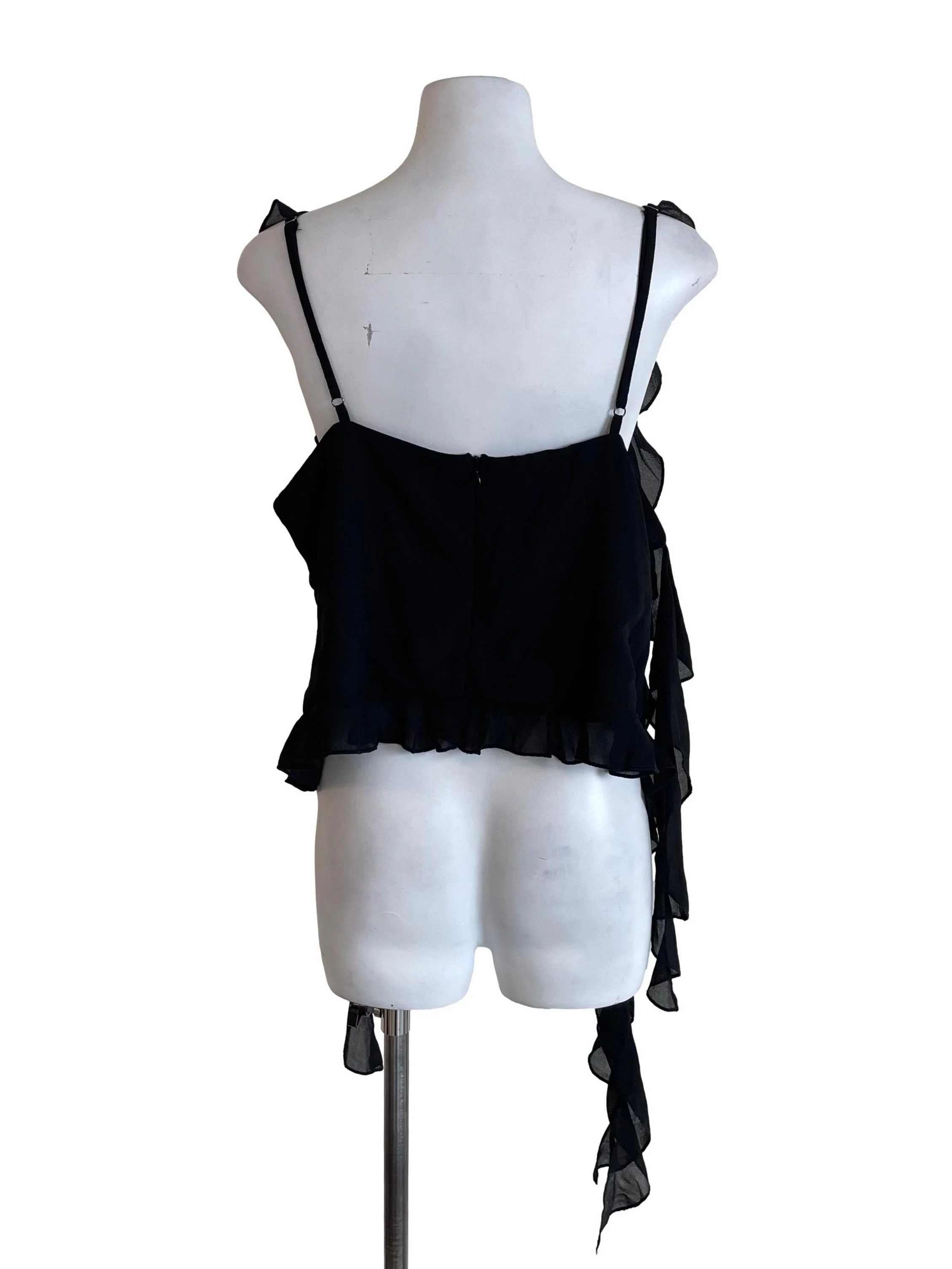 Black Ruffles Jellyfish Cami Top - Image 2
