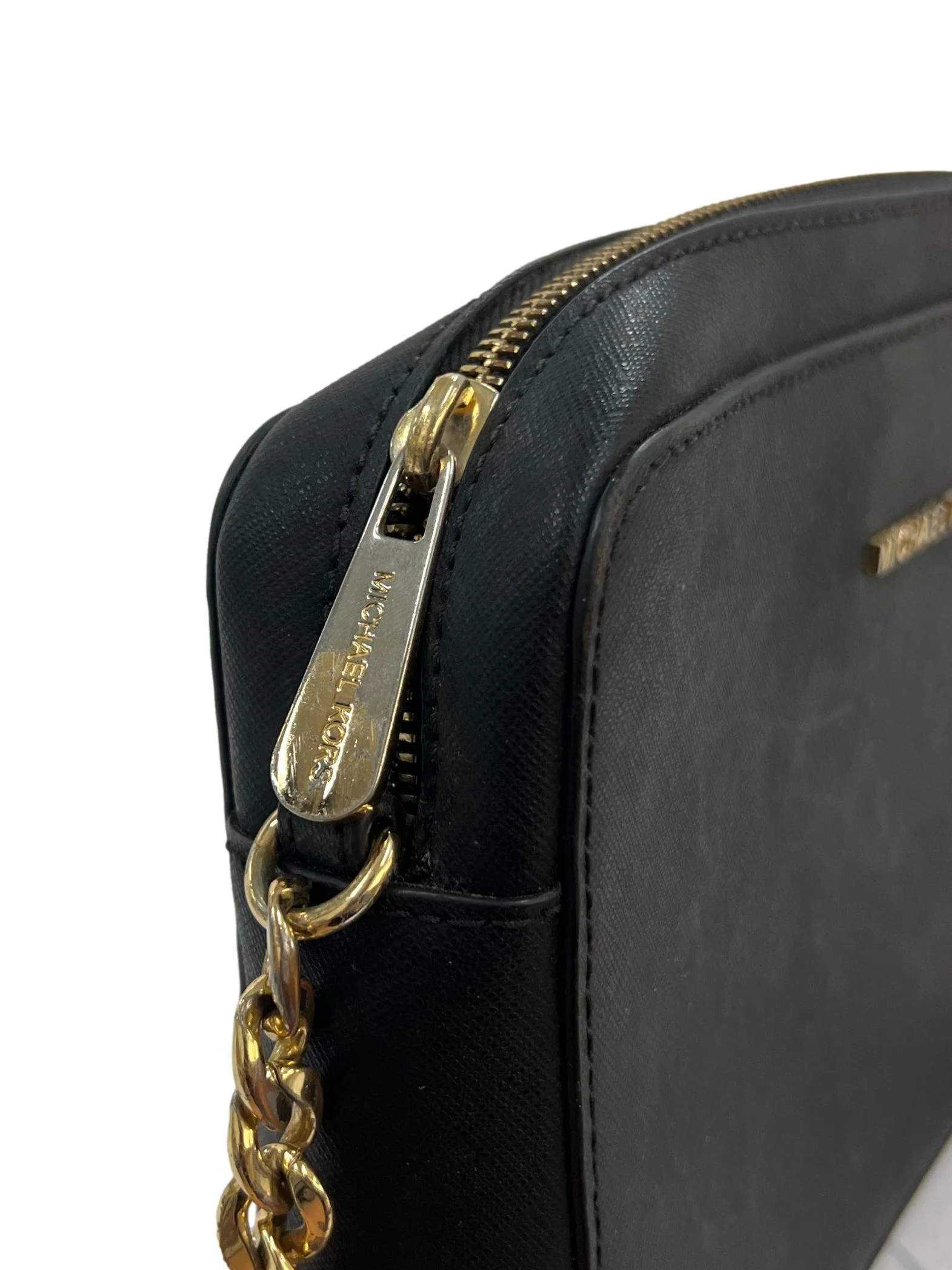 Black Saffiano Leather Crossbody Bag - Image 4