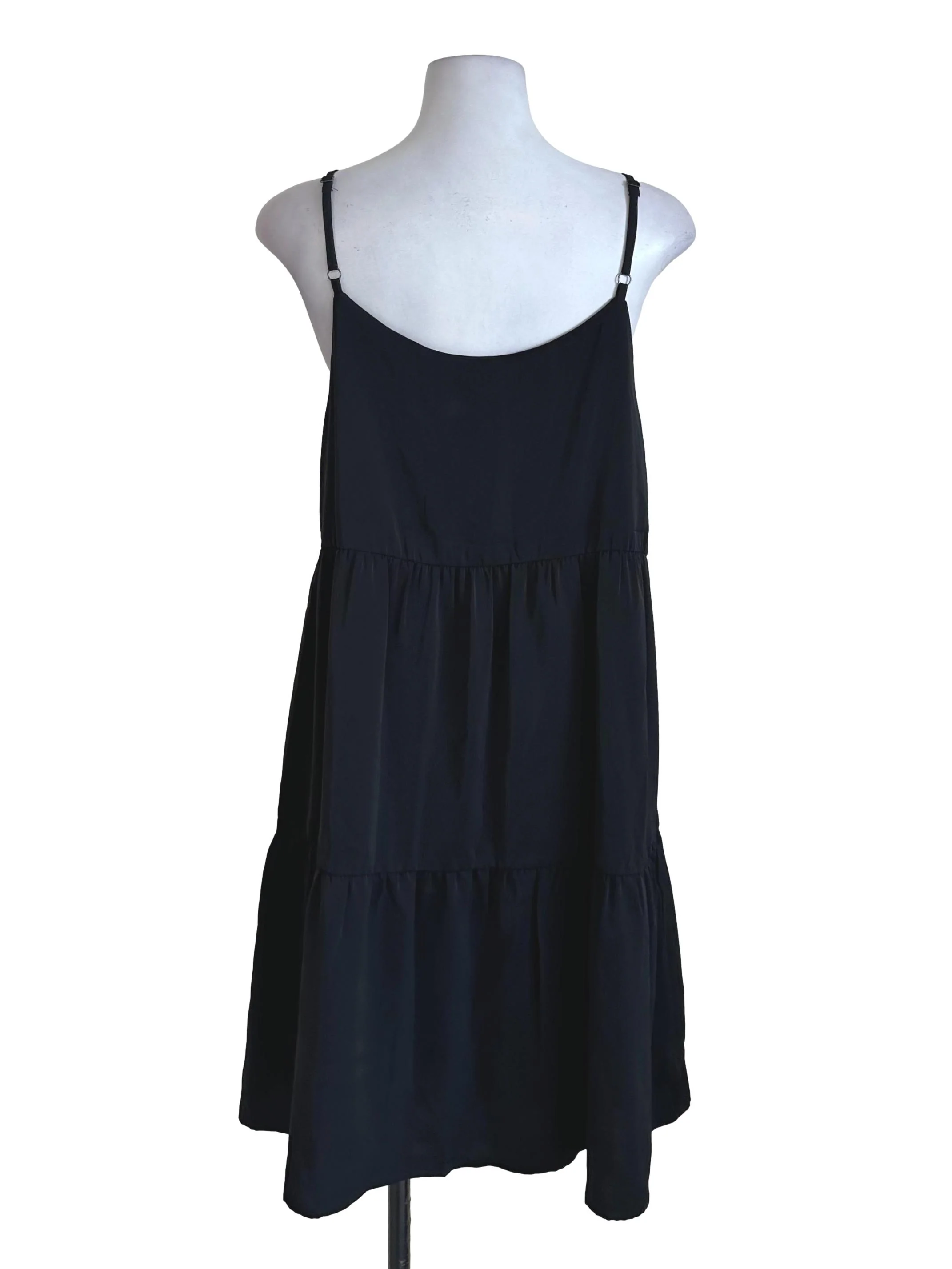 Black Scoop Tiered Dress - Image 2