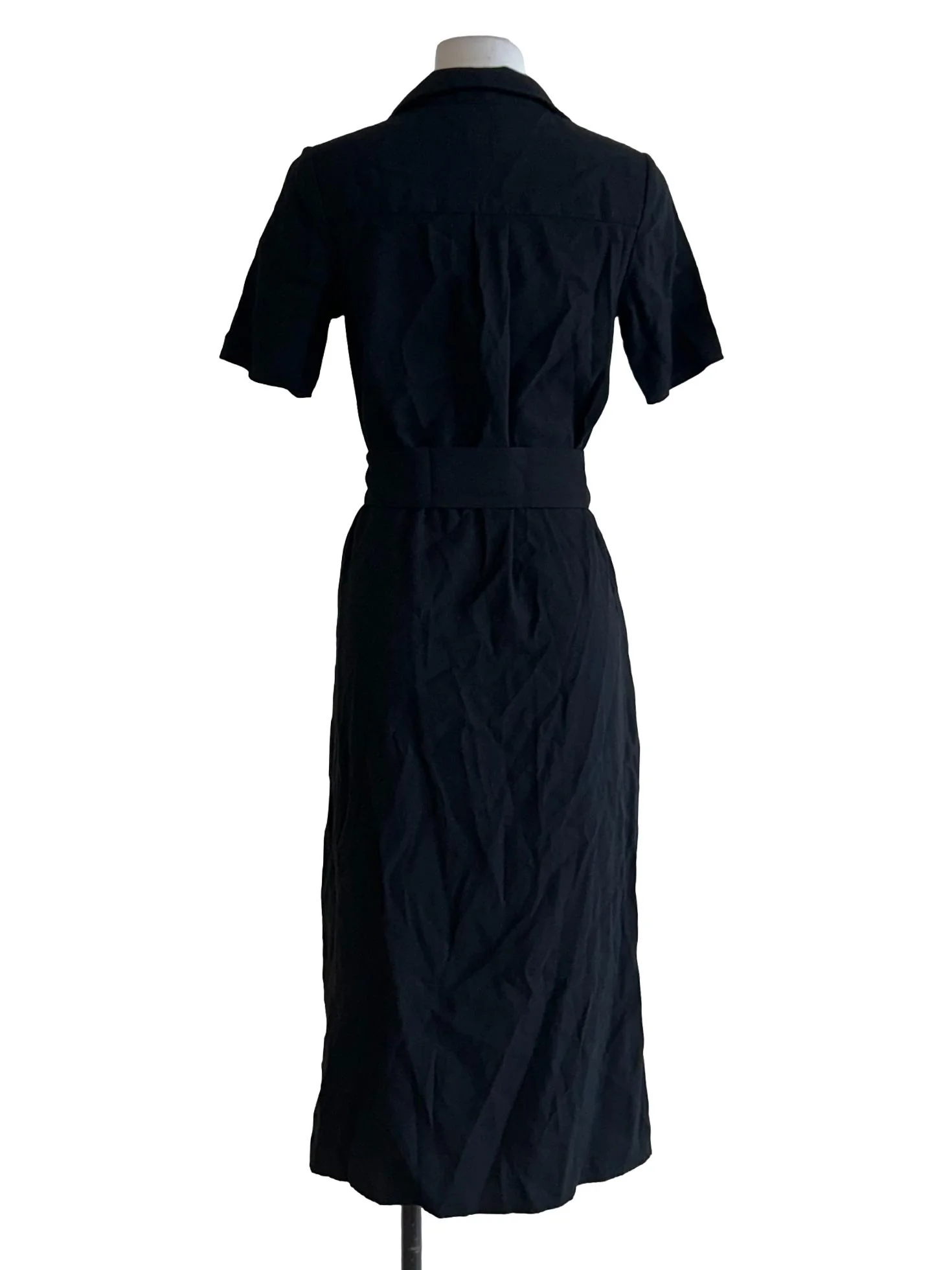 Black Shirt Dress With Side Slits OSN - Image 2