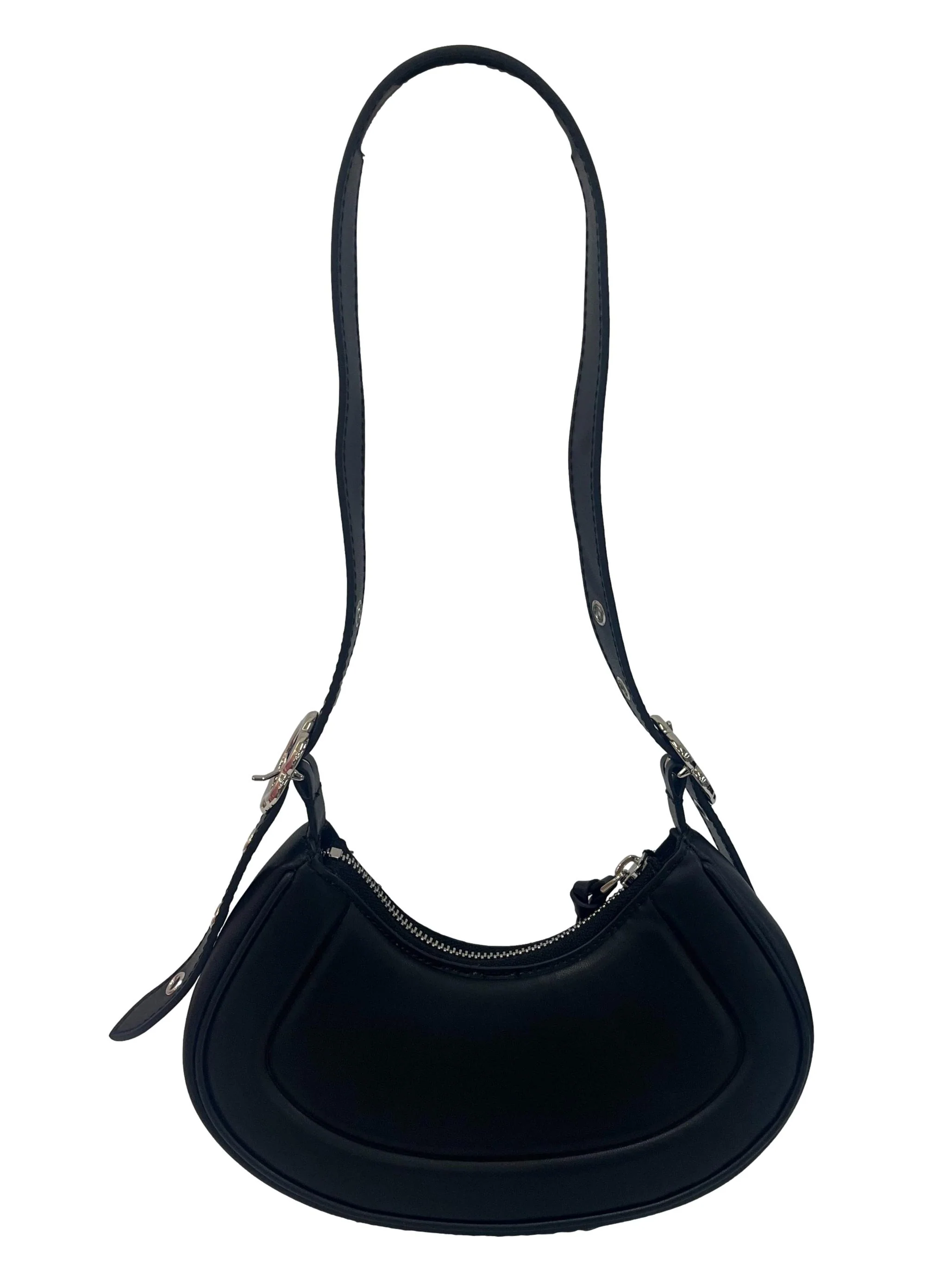 Black Shoulder Bag With Changeable Straps - Image 2