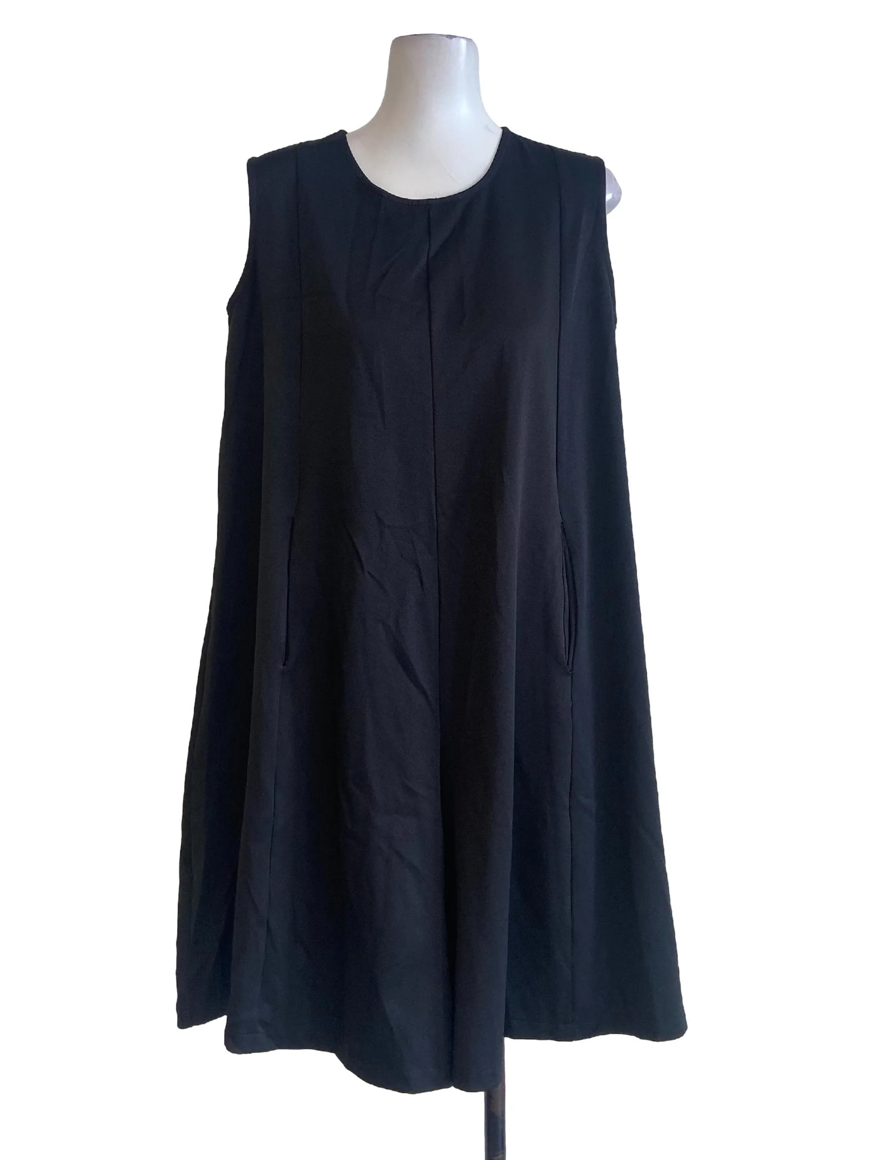 Black Sleeveless Baggy Rompers