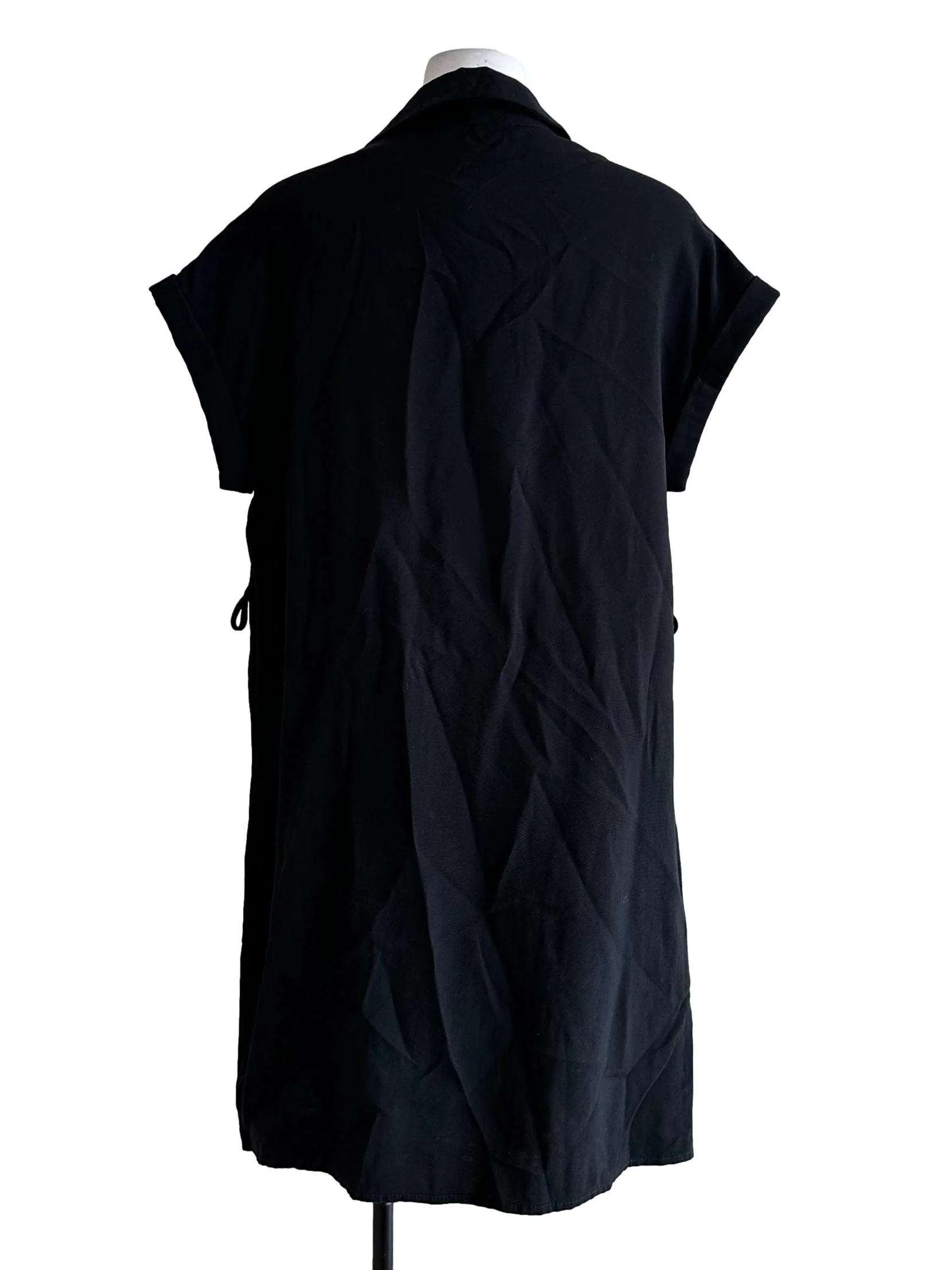 Black Sleeveless Collar Dress - Image 2