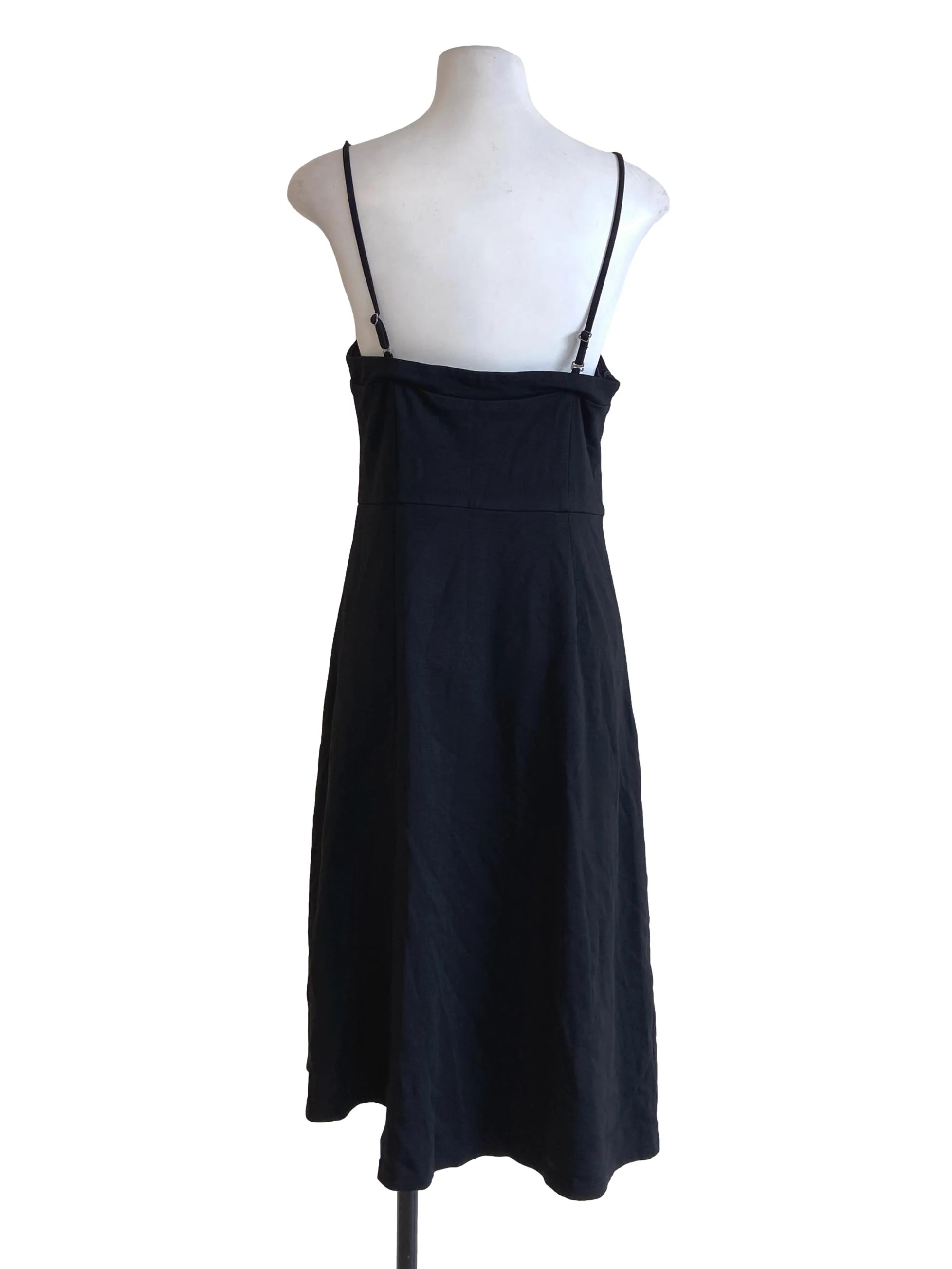 Black Sleeveless Slit Sheath Dress - Image 2