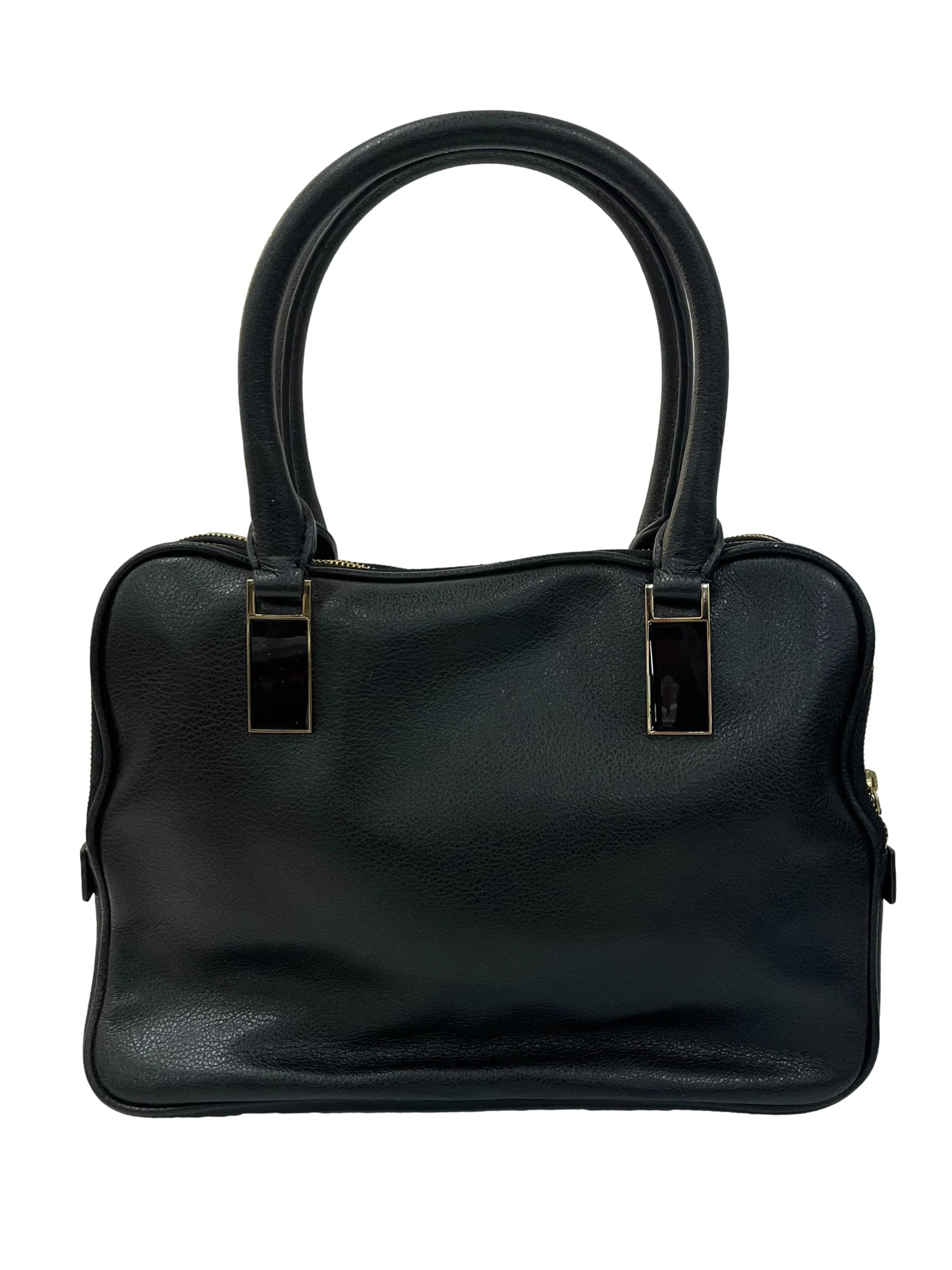 Black Soft Leather Handbag - Image 2