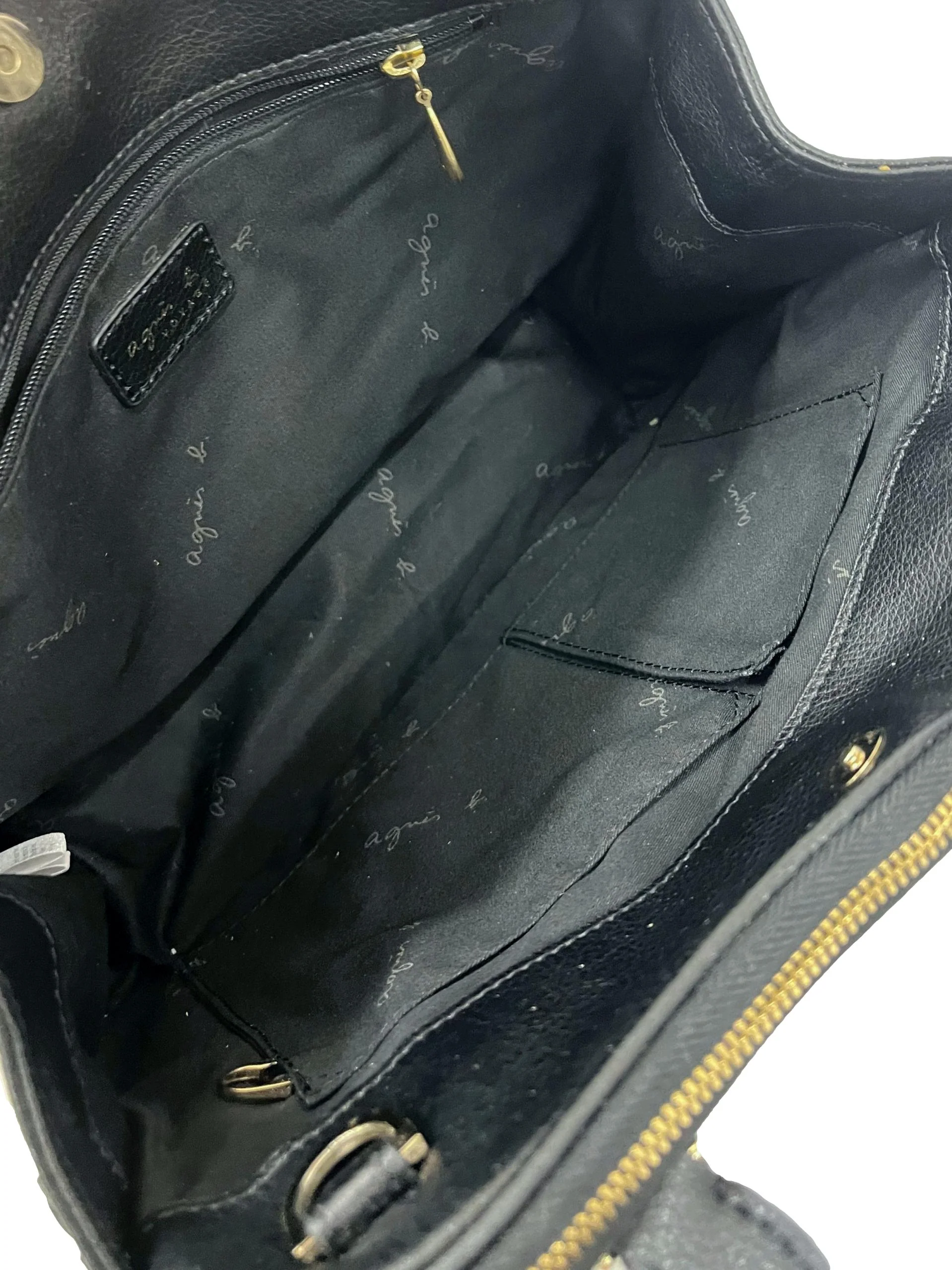 Black Soft Leather Handbag - Image 3