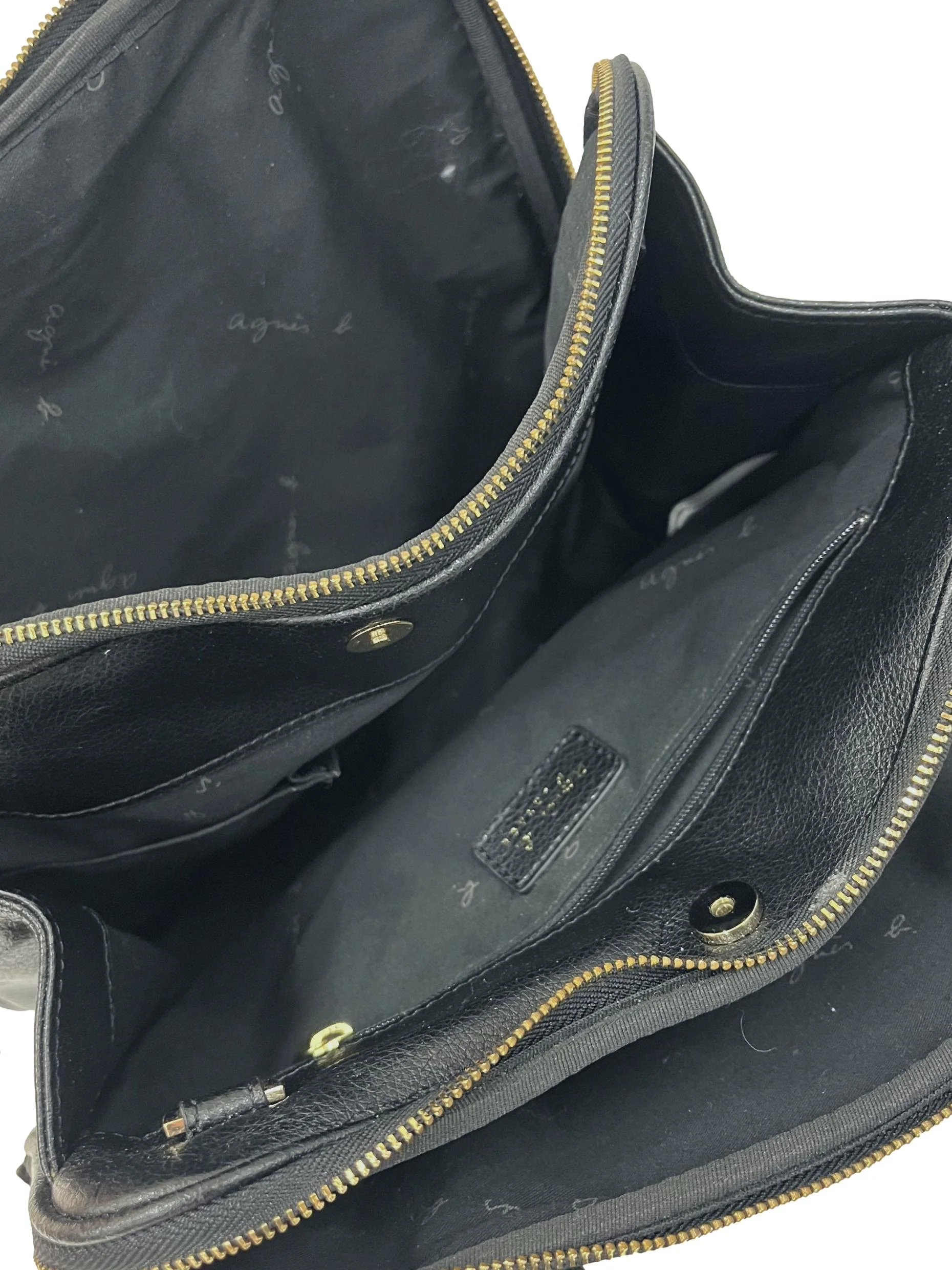Black Soft Leather Handbag - Image 4