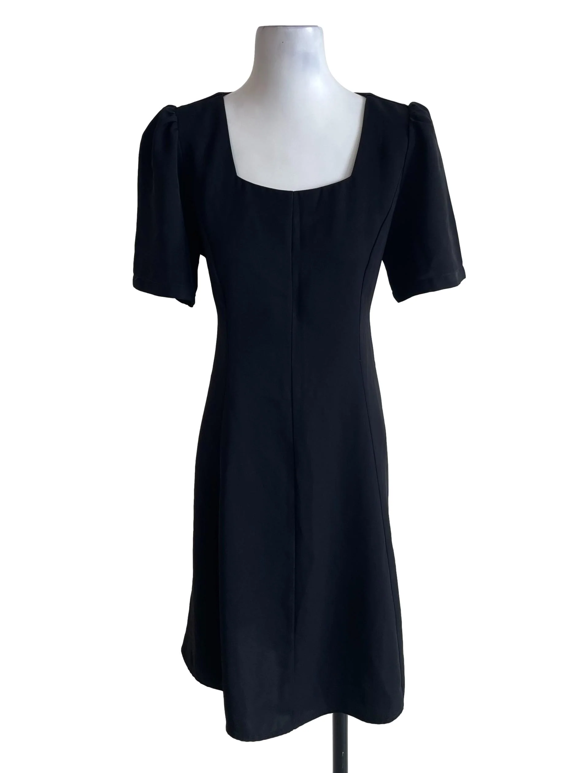 Black Square Neck Dress