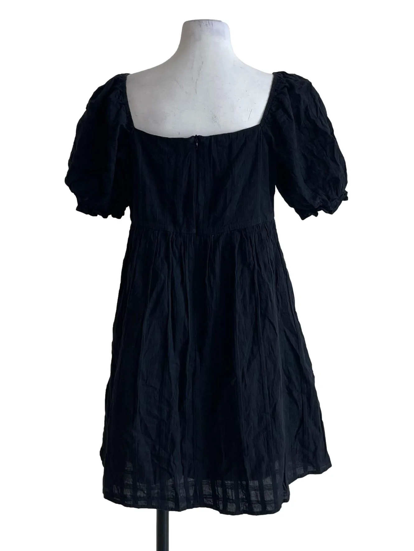 Black Square Neck Dress - Image 2
