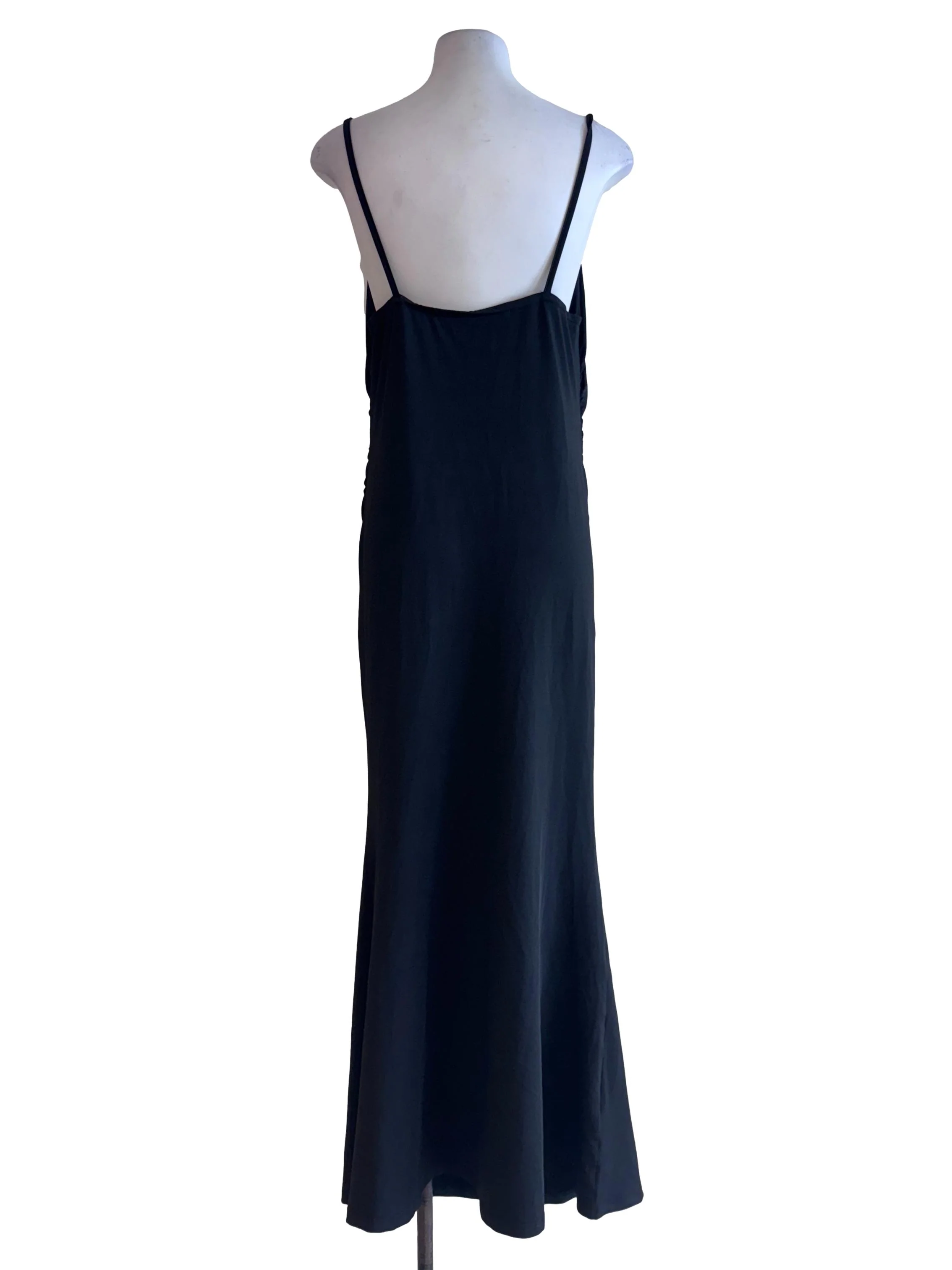 Black Square Neck Sleeveless Dress - Image 2