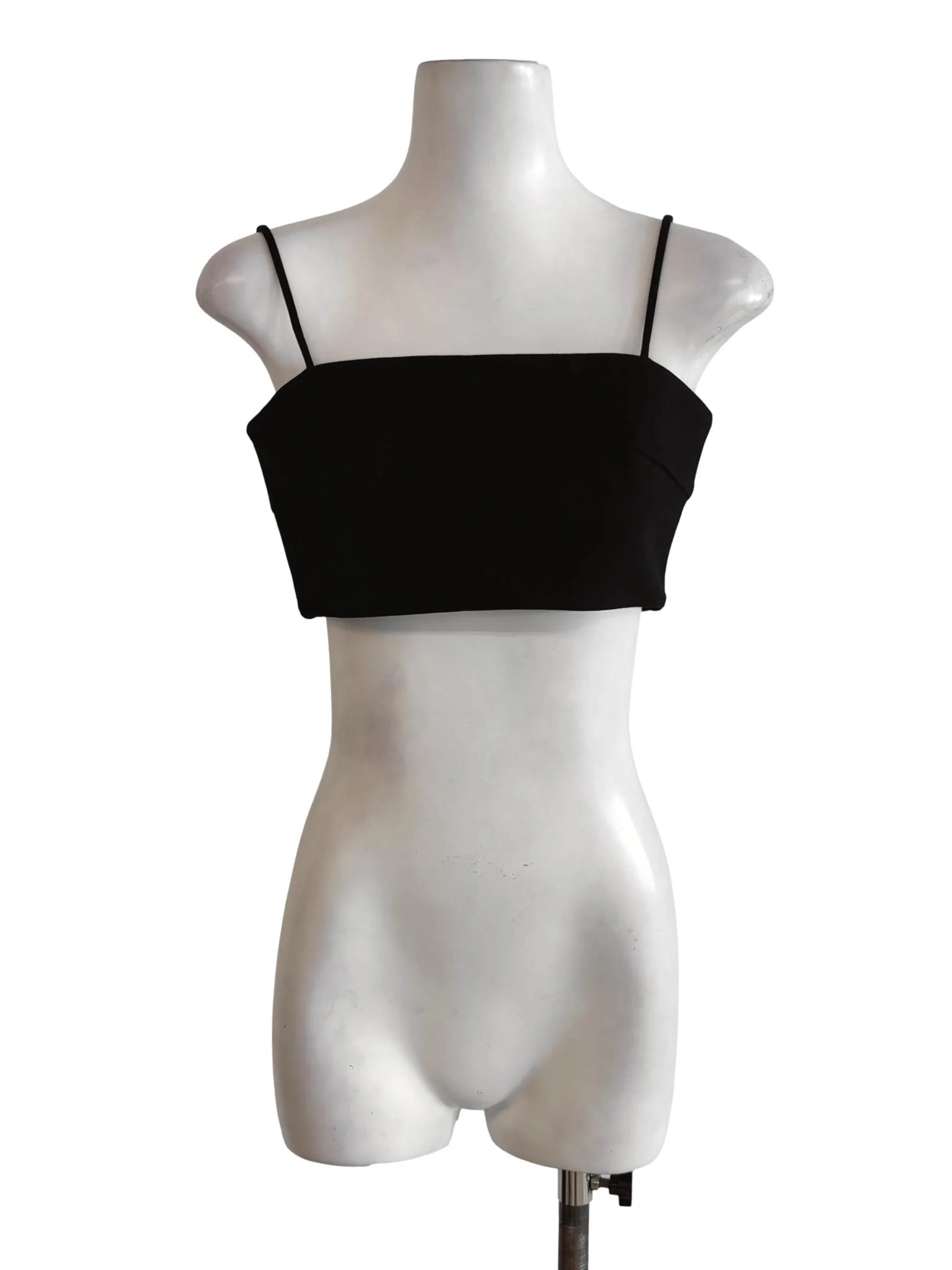 Black Stretchable Crop Top LB