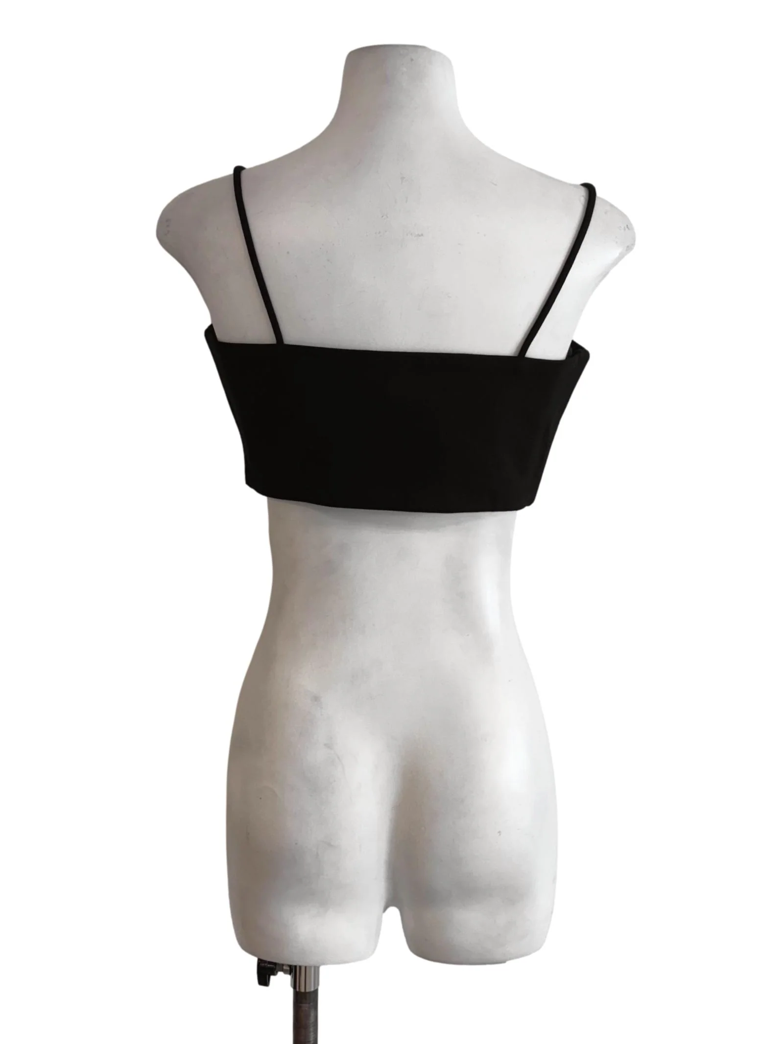 Black Stretchable Crop Top LB - Image 2