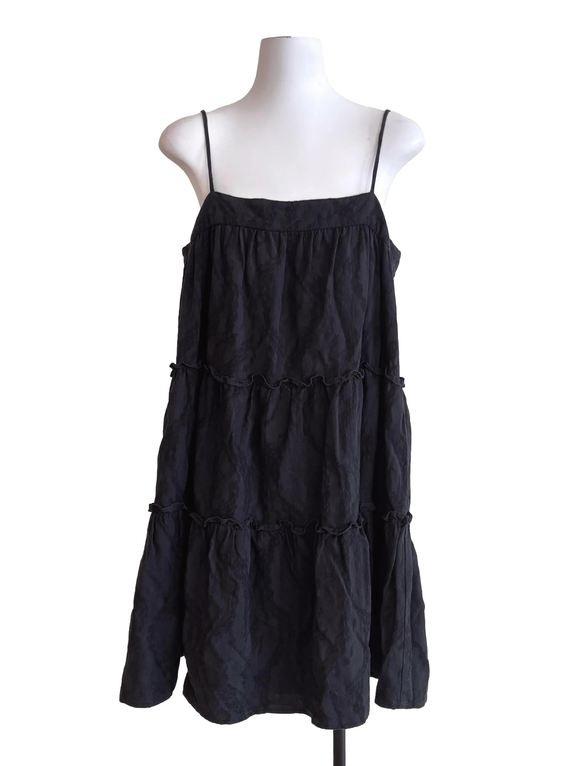 Black Tiered Cami Dress LB