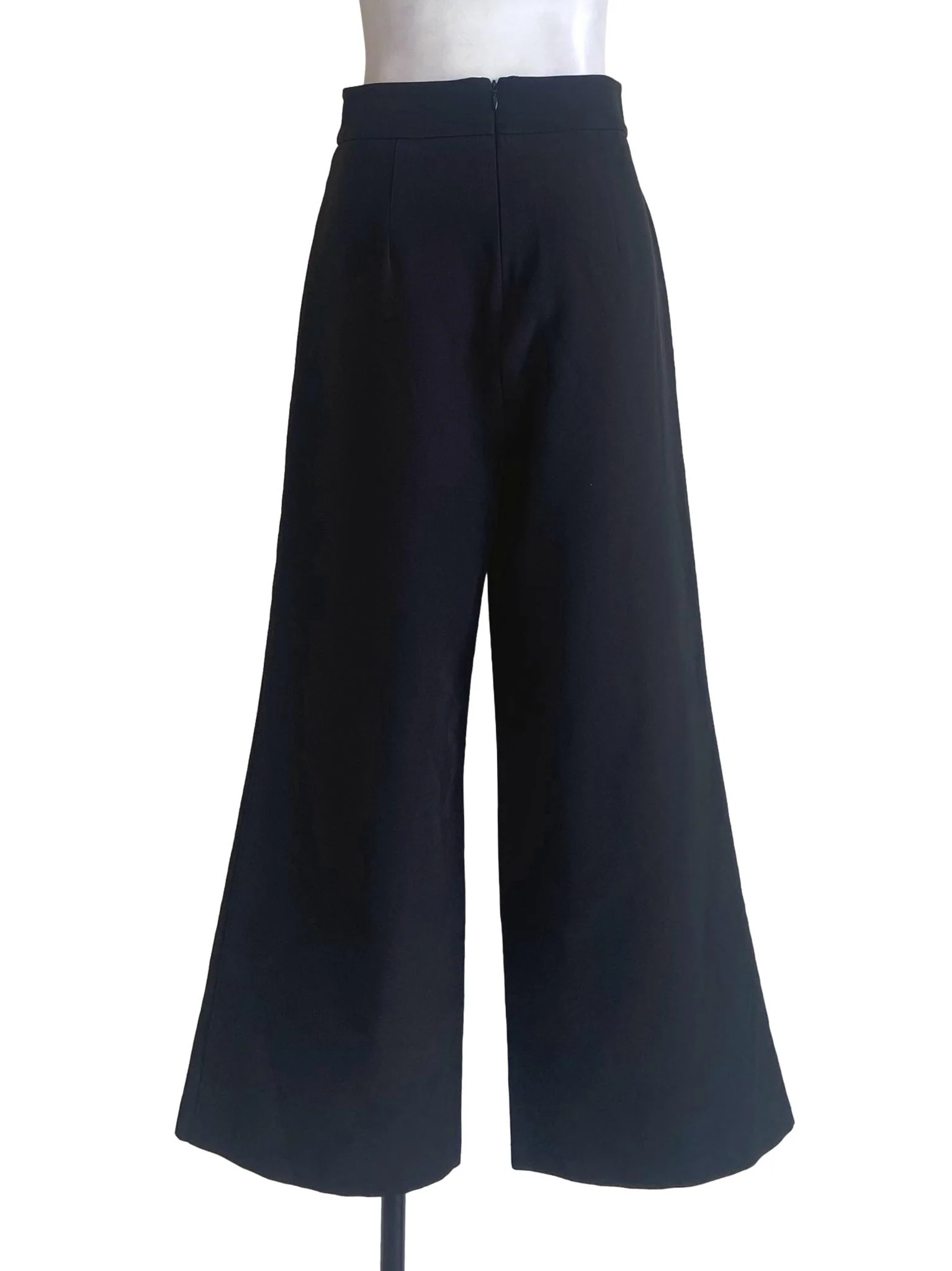 Black Twill High Waist Formal Pants - Image 2