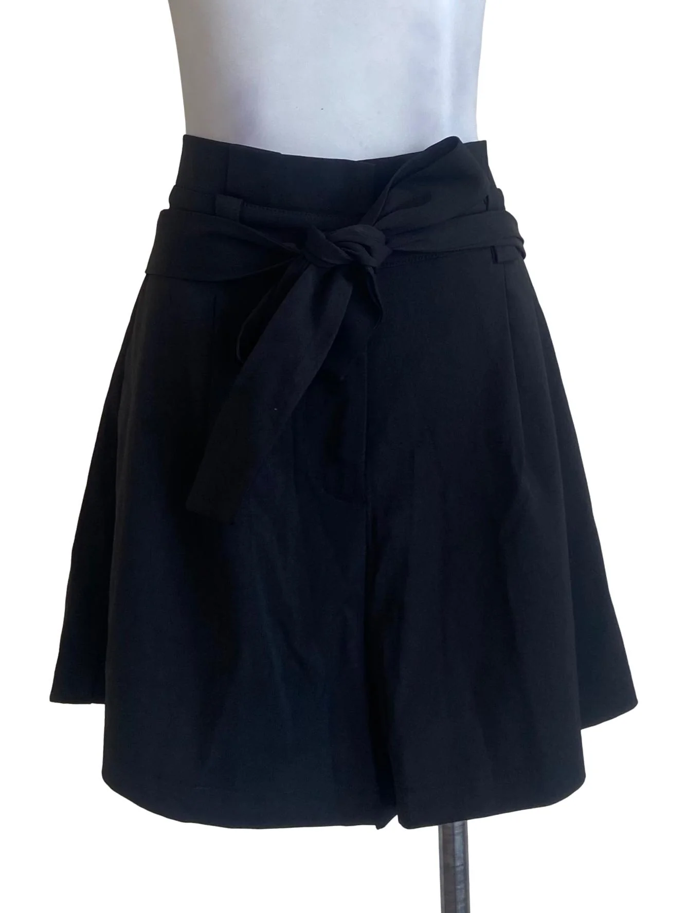 Black Twill Short Pants