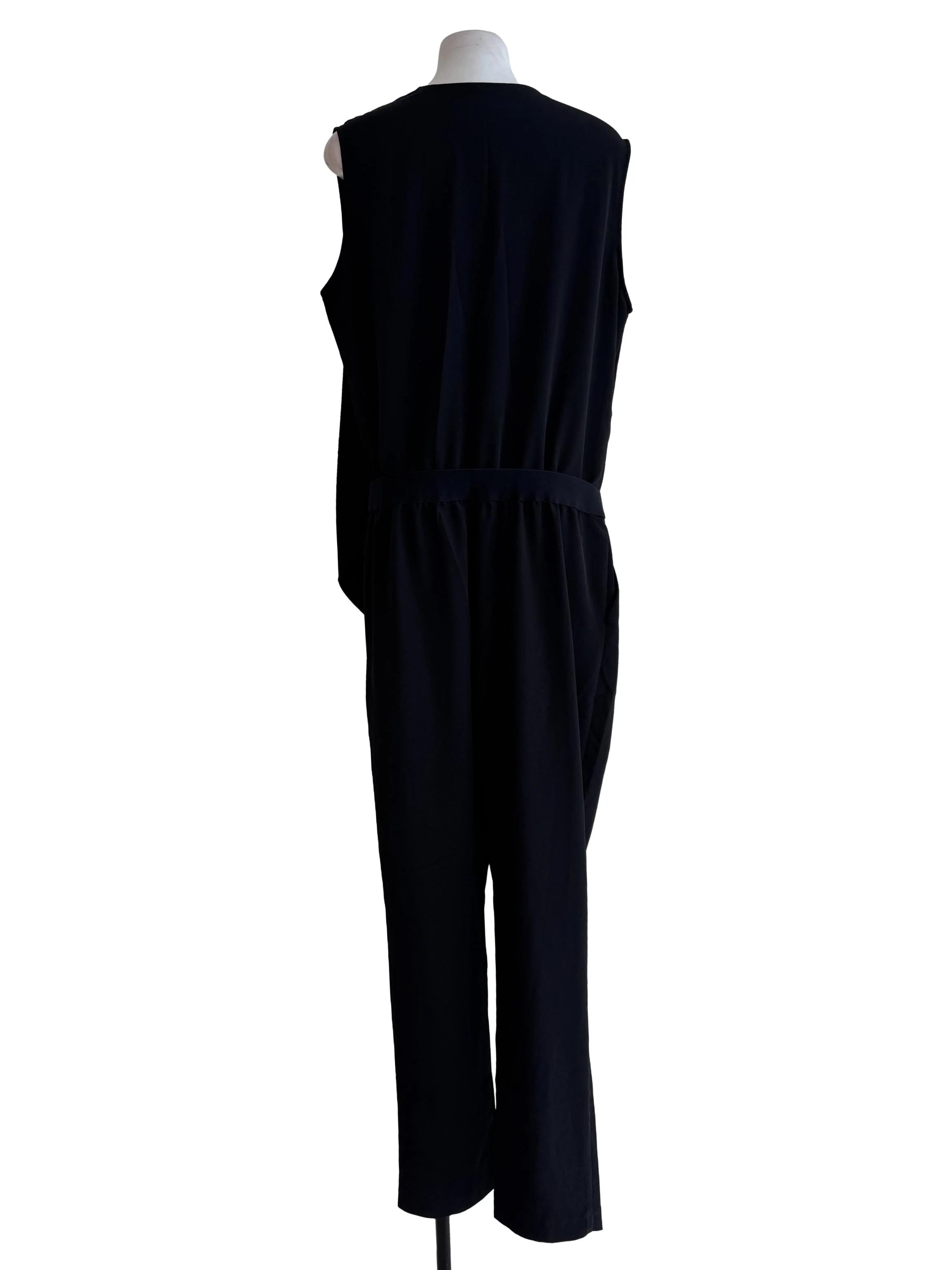 Black V Neck Jumpsuit - Image 2