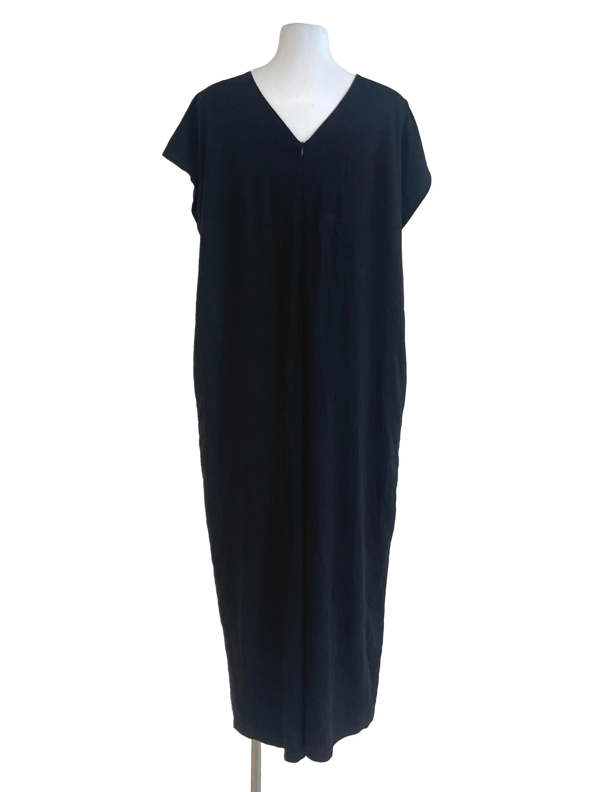 Black V Neck Short Sleeve Jumpsuit - Image 2