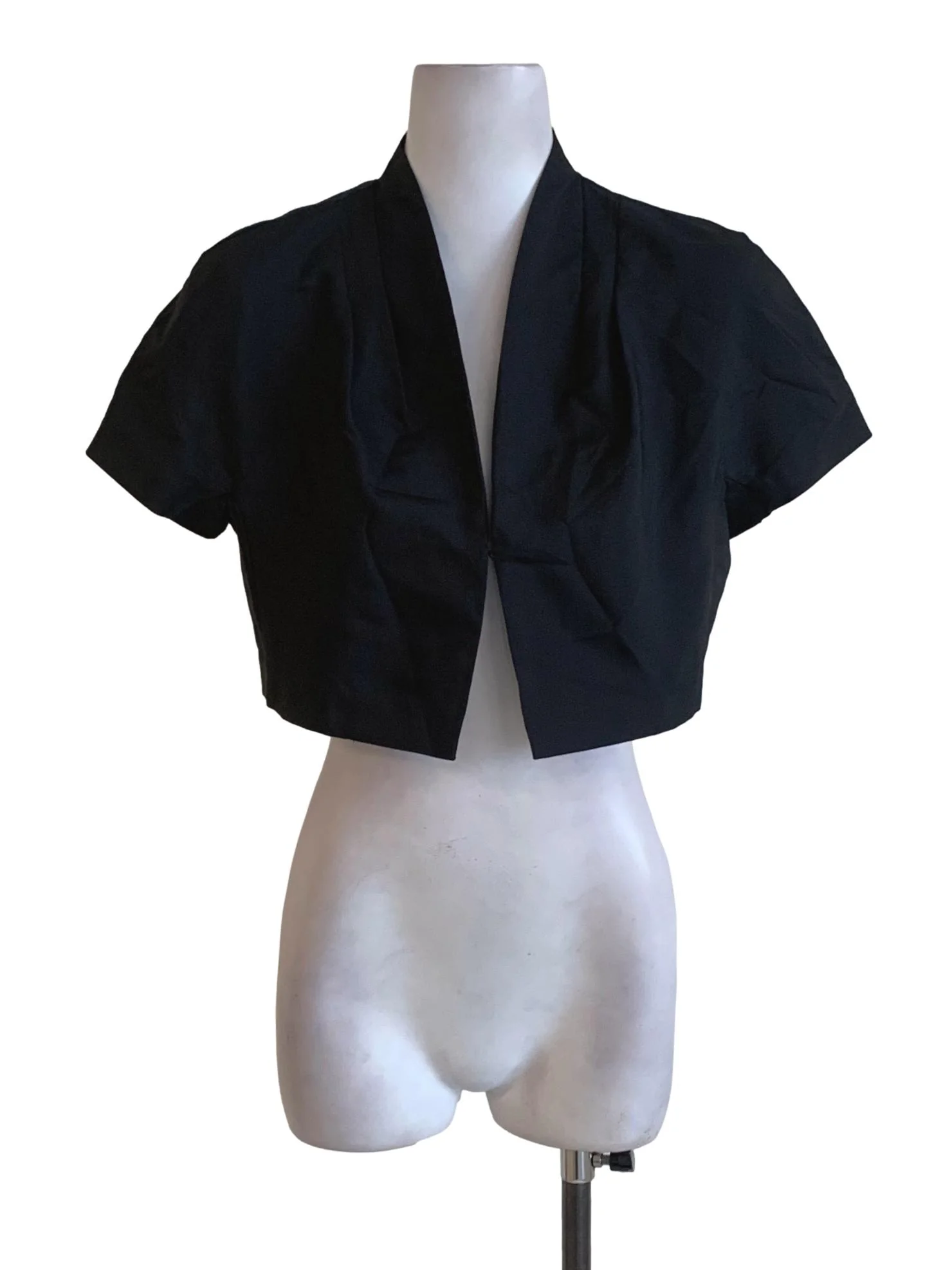 Black Crop Blouse